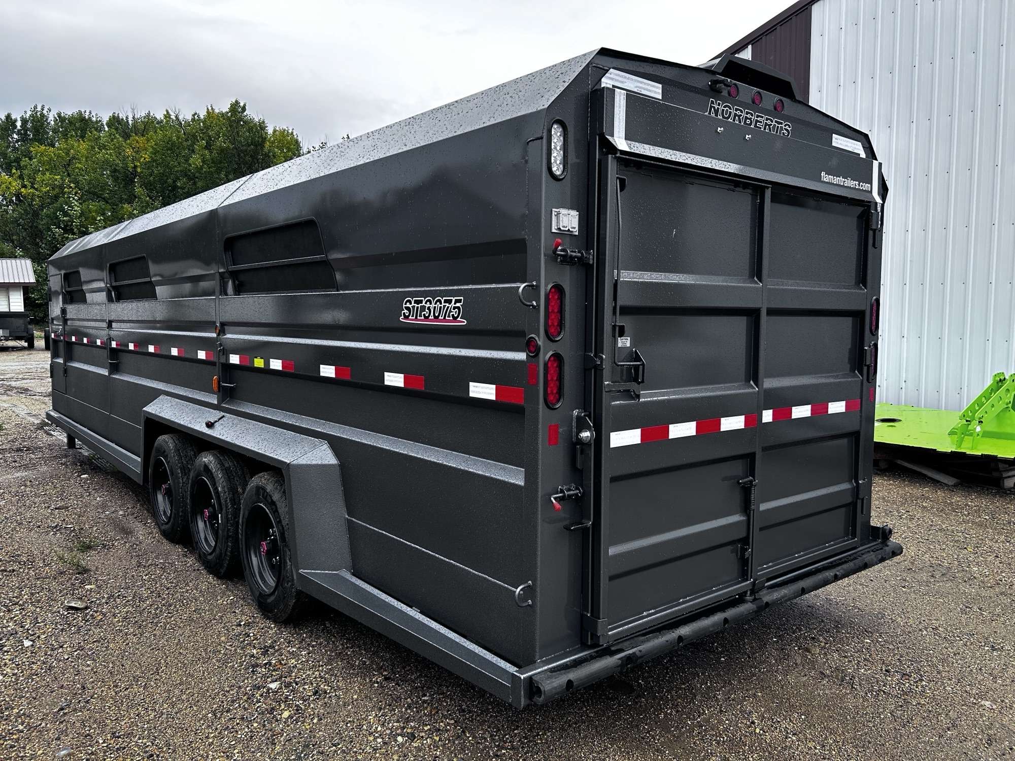2026 Norbert 7'6" x 30' Gooseneck Livestock Trailer