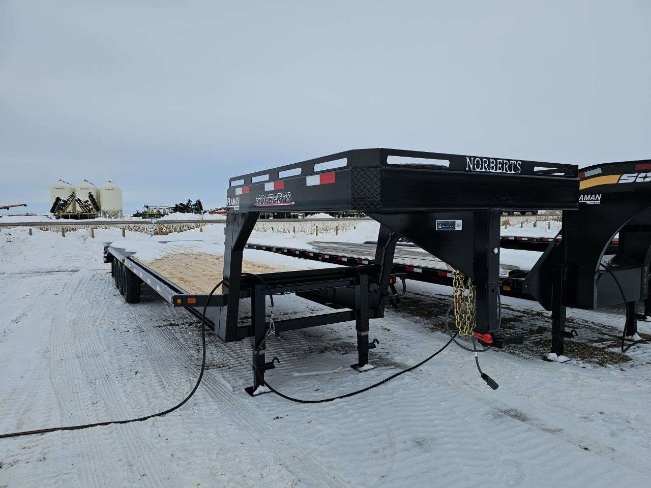 2026 Norbert 8'4" x 30' GN Beavertail Flat Deck Trailer