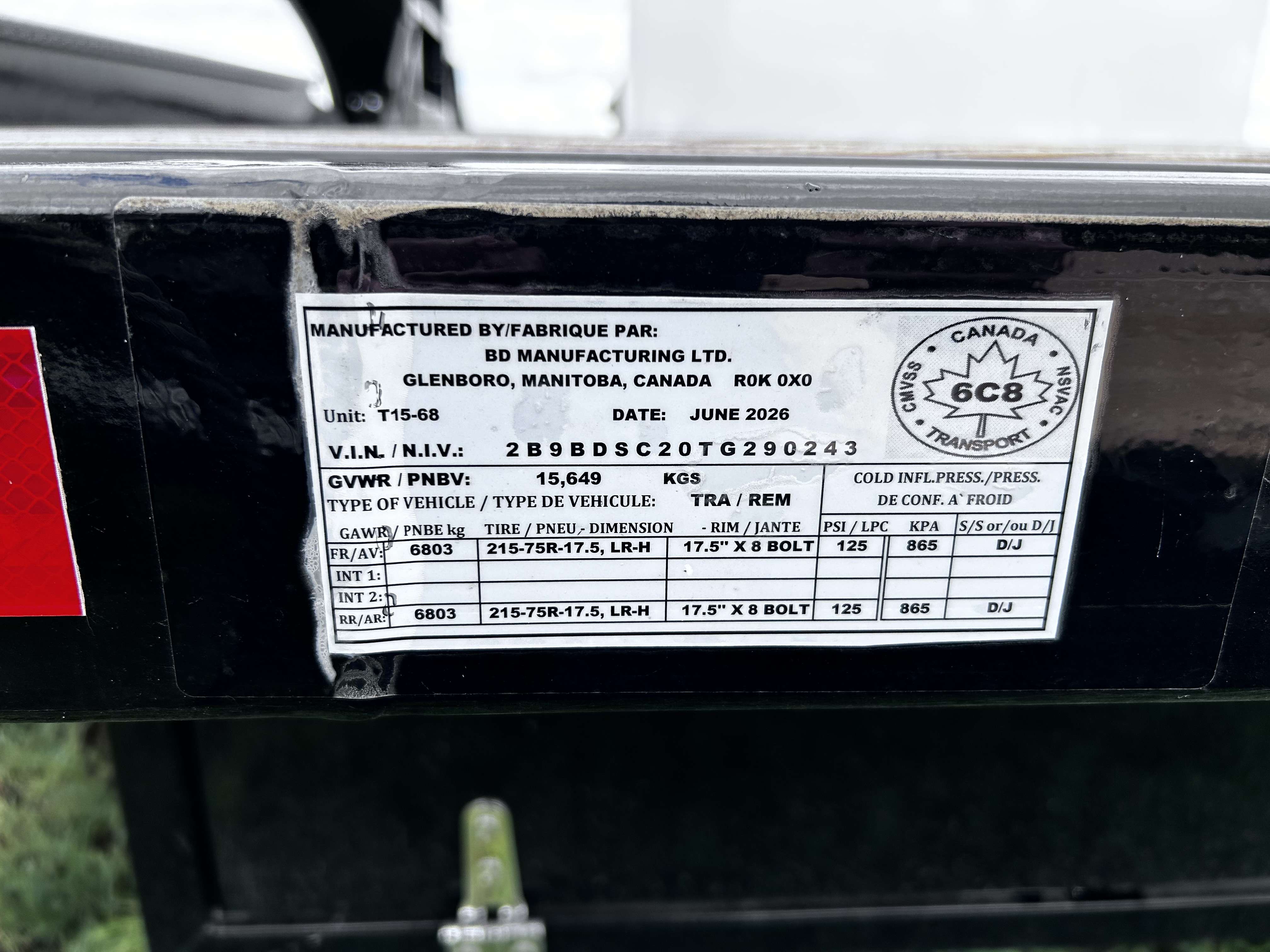 2026 Norbert 8'6" x 30' Beavertail Flat Deck Trailer