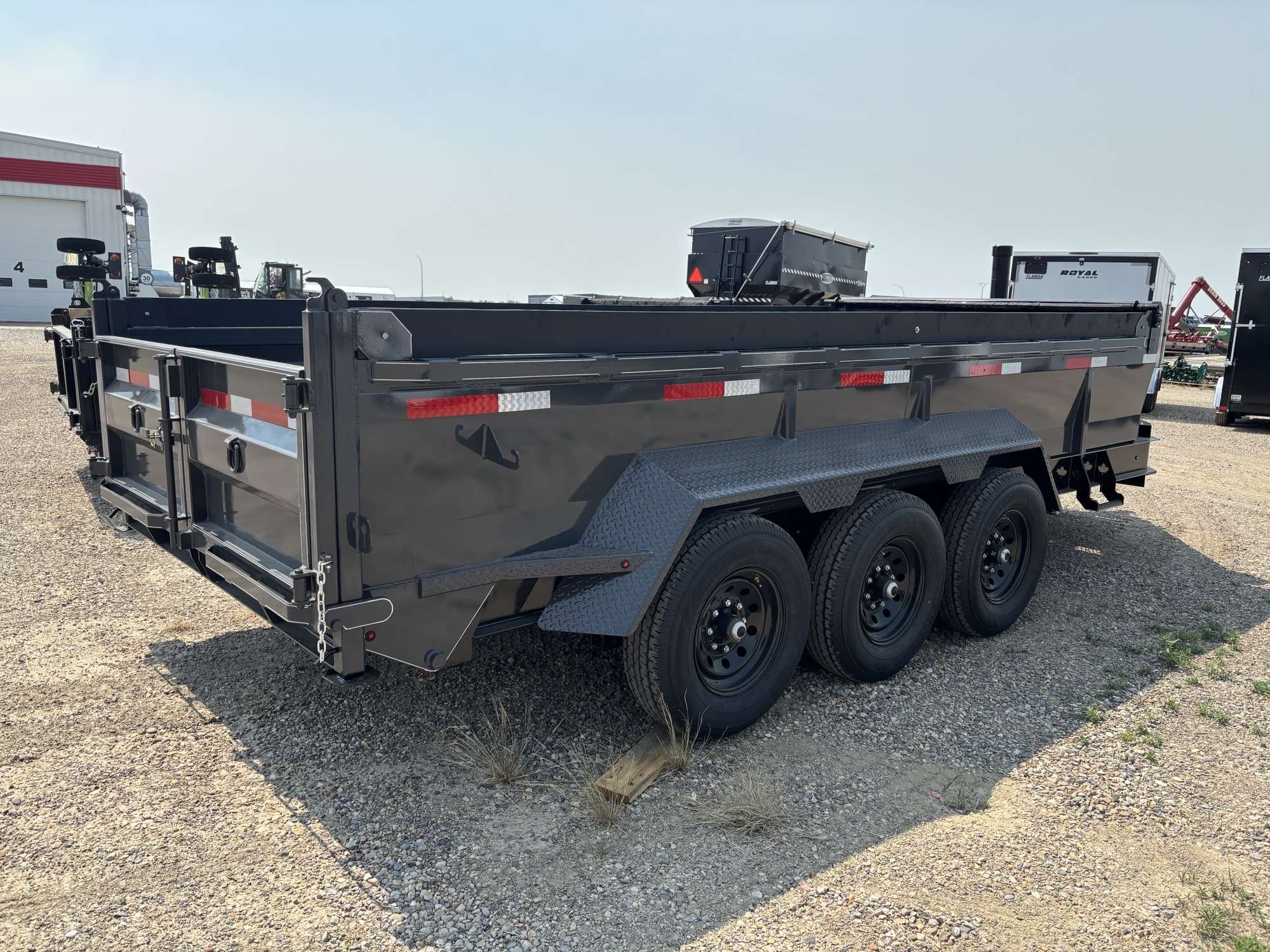 2026 Oasis 16' Low Pro Tri-axle Dump Trailer