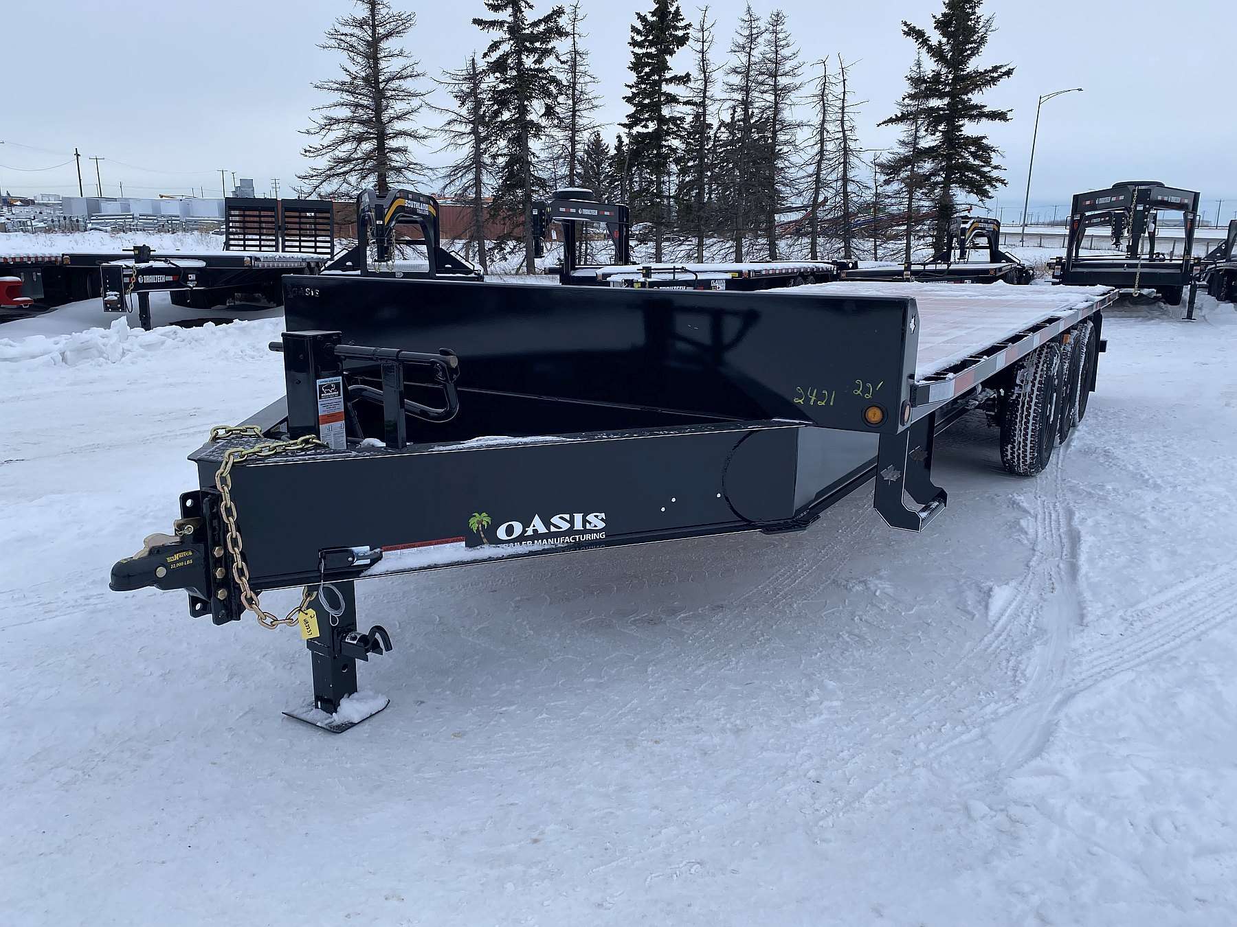 2026 Oasis 22' Tri-Axle Highboy Trailer