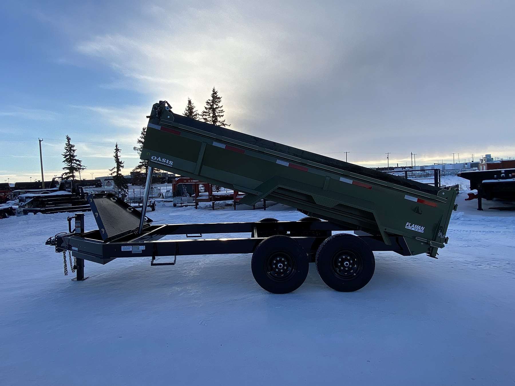 2026 Oasis 7'x14' Dump Trailer