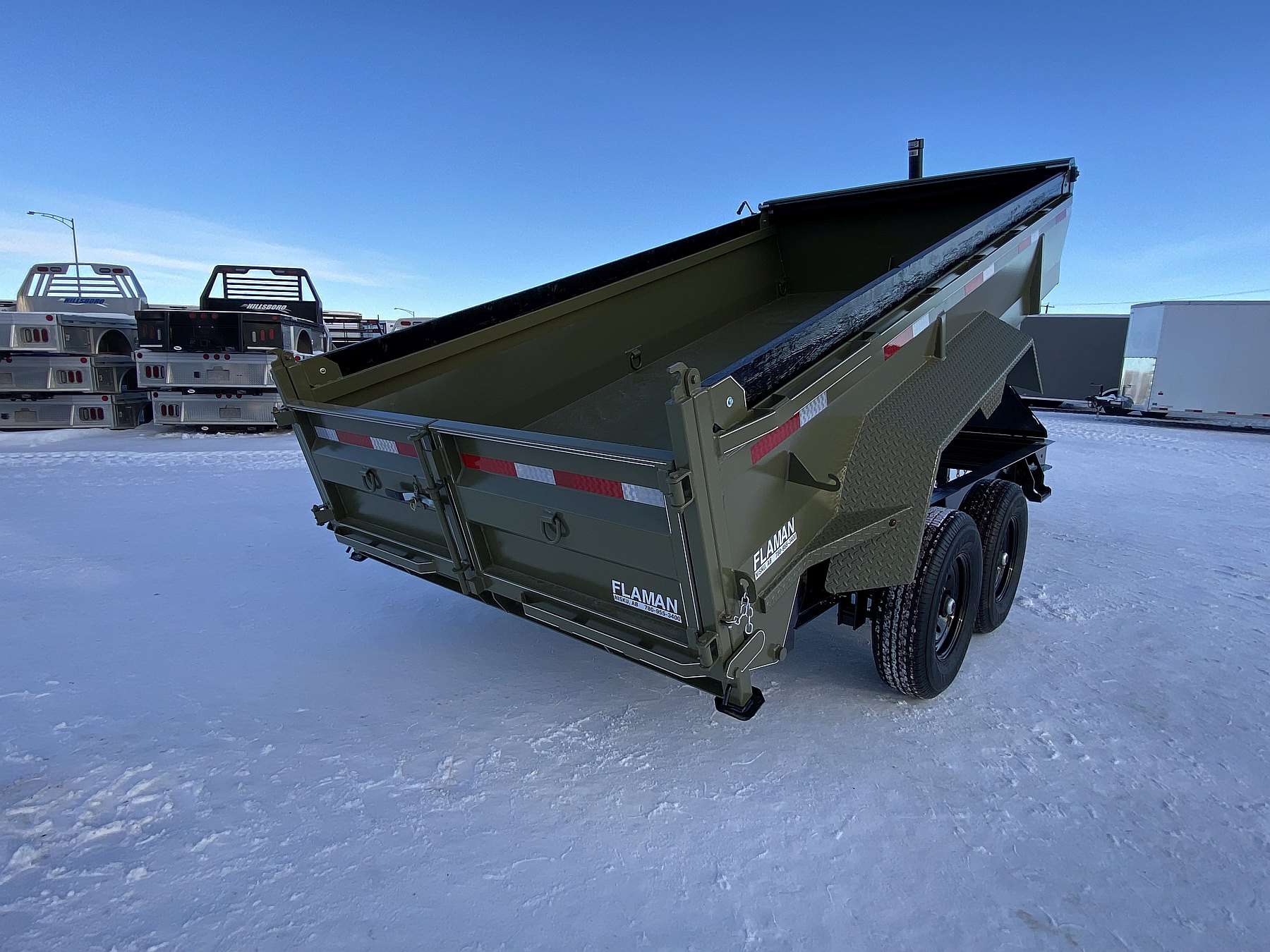 2026 Oasis 7'x14' Telescopic Lift Dump Trailer