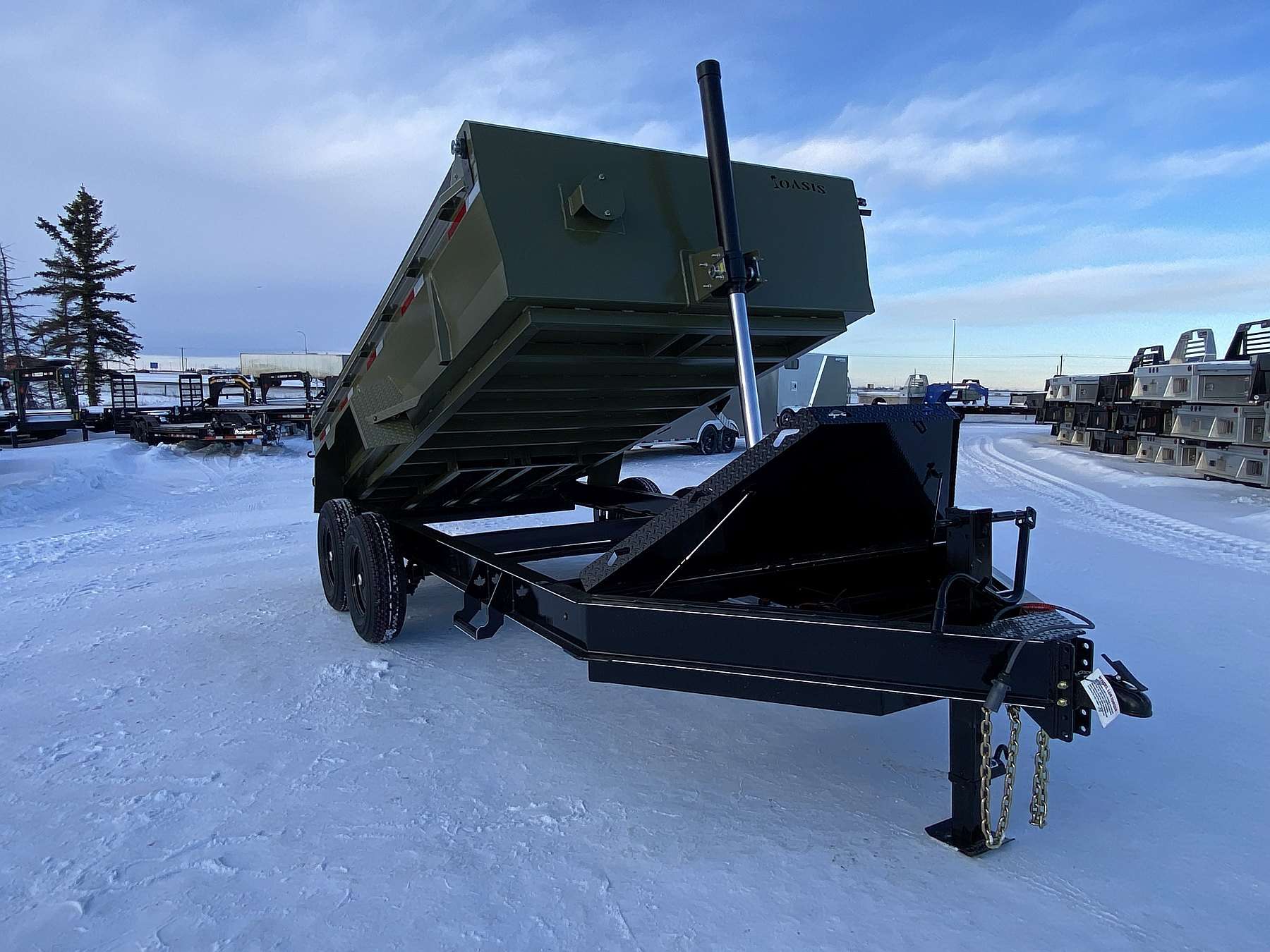 2026 Oasis 7'x14' Telescopic Lift Dump Trailer