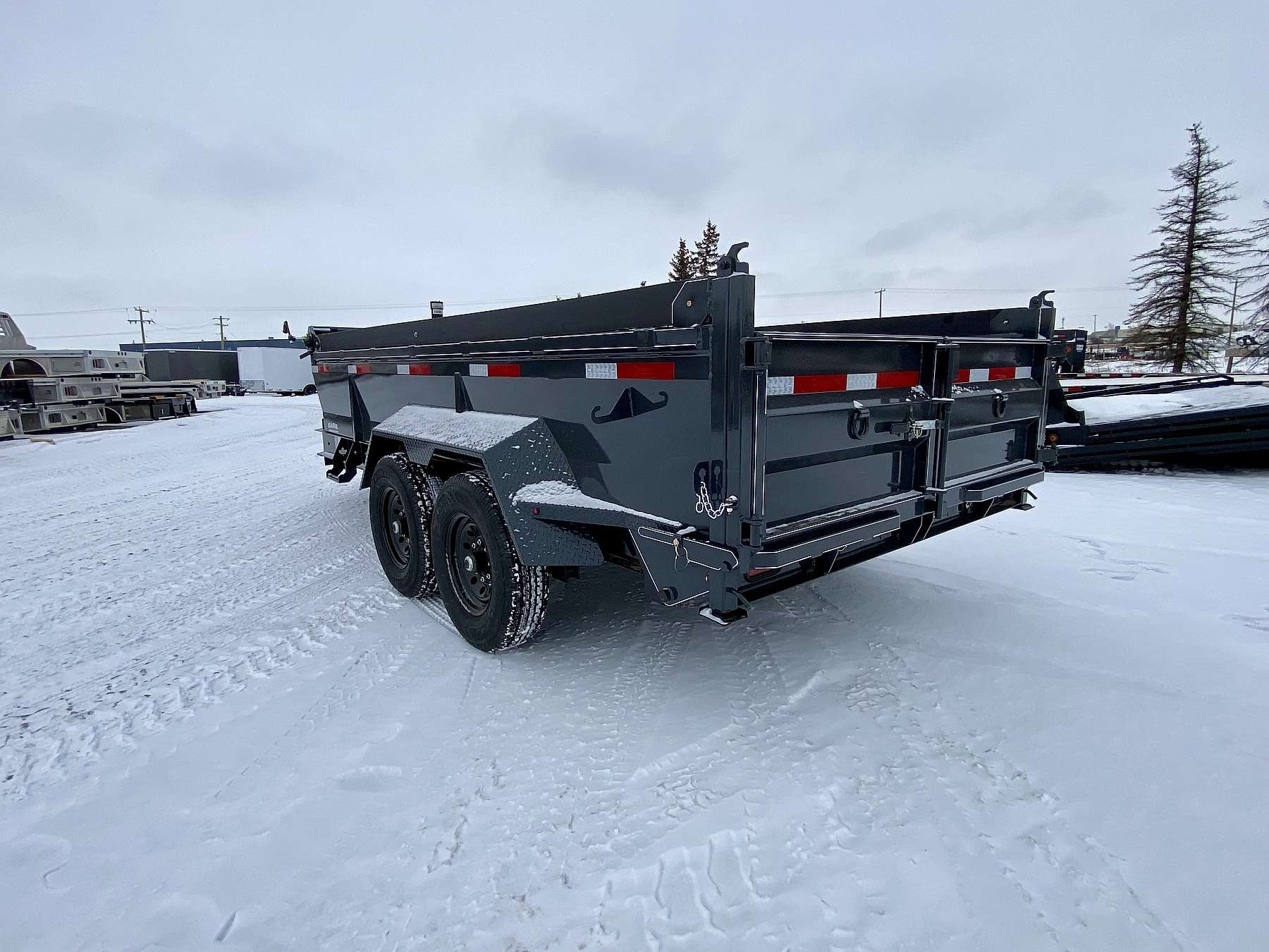 2026 Oasis 7'x14' Telescopic Lift Dump Trailer