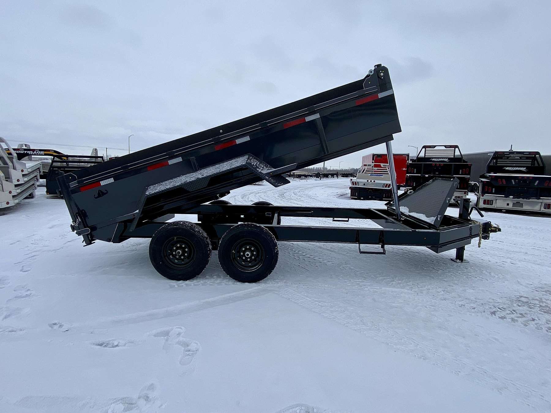 2026 Oasis 7'x14' Telescopic Lift Dump Trailer