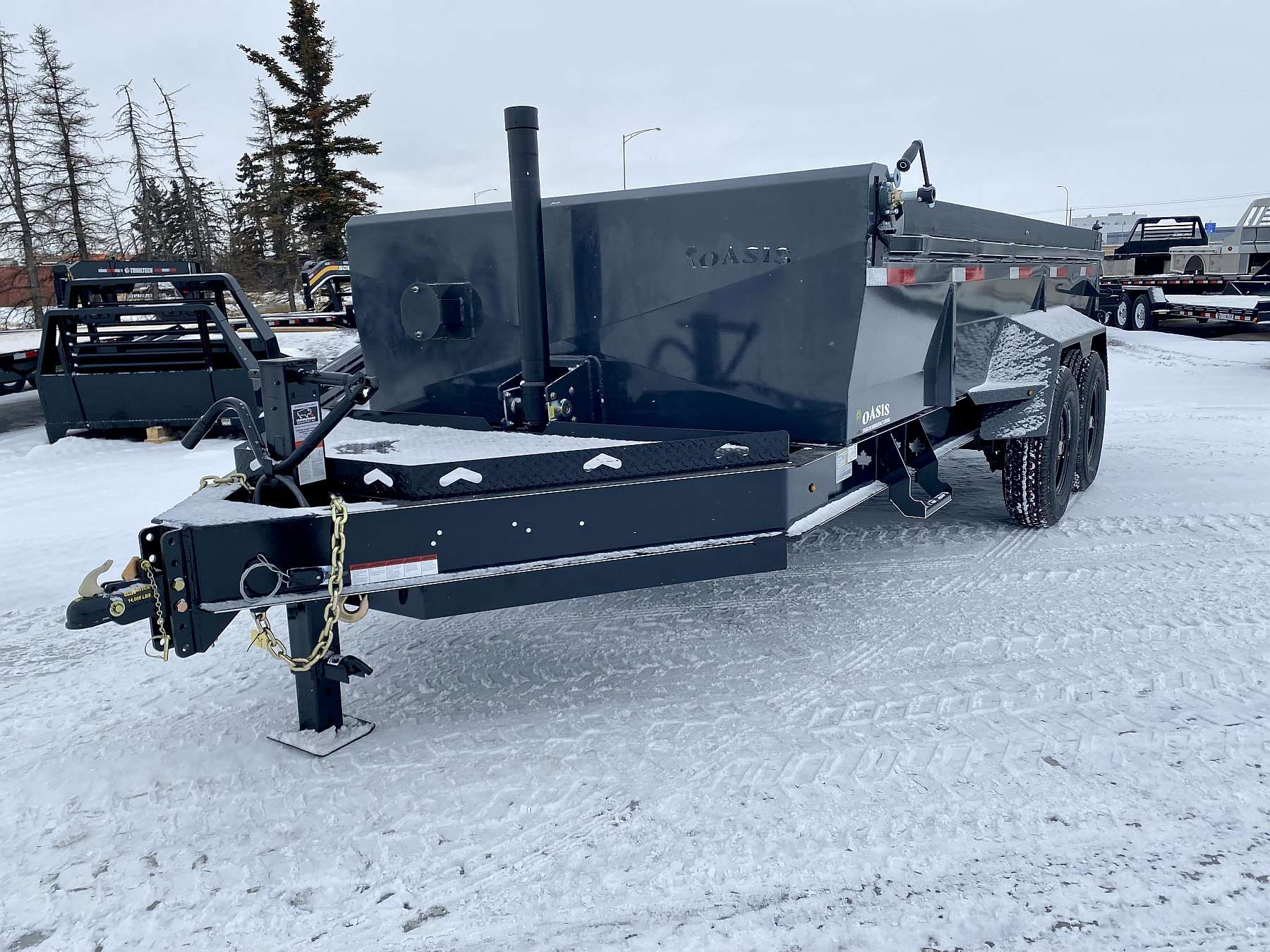 2026 Oasis 7'x14' Telescopic Lift Dump Trailer