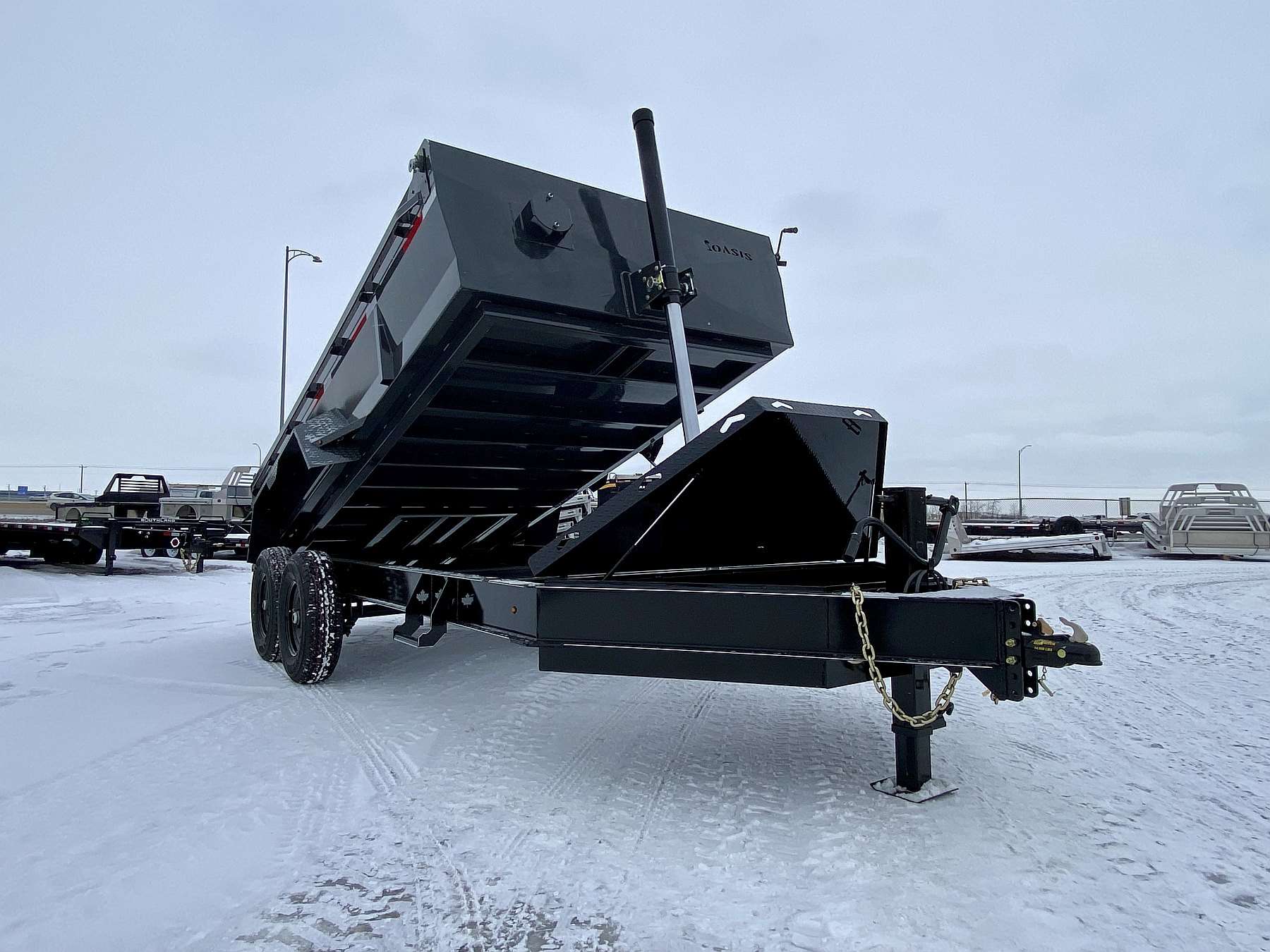 2026 Oasis 7'x14' Telescopic Lift Dump Trailer