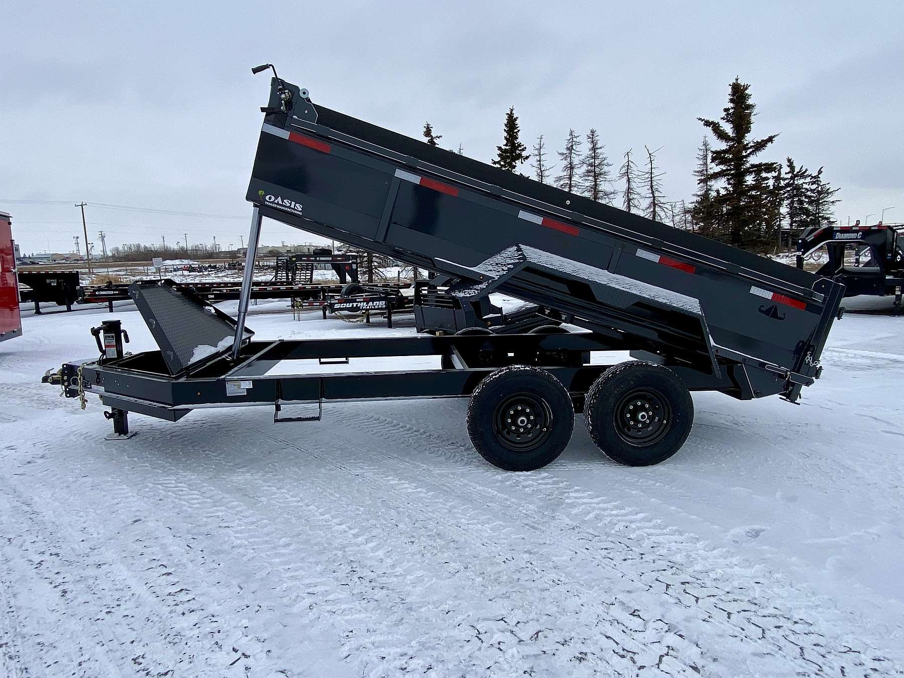 2026 Oasis 7'x14' Telescopic Lift Dump Trailer