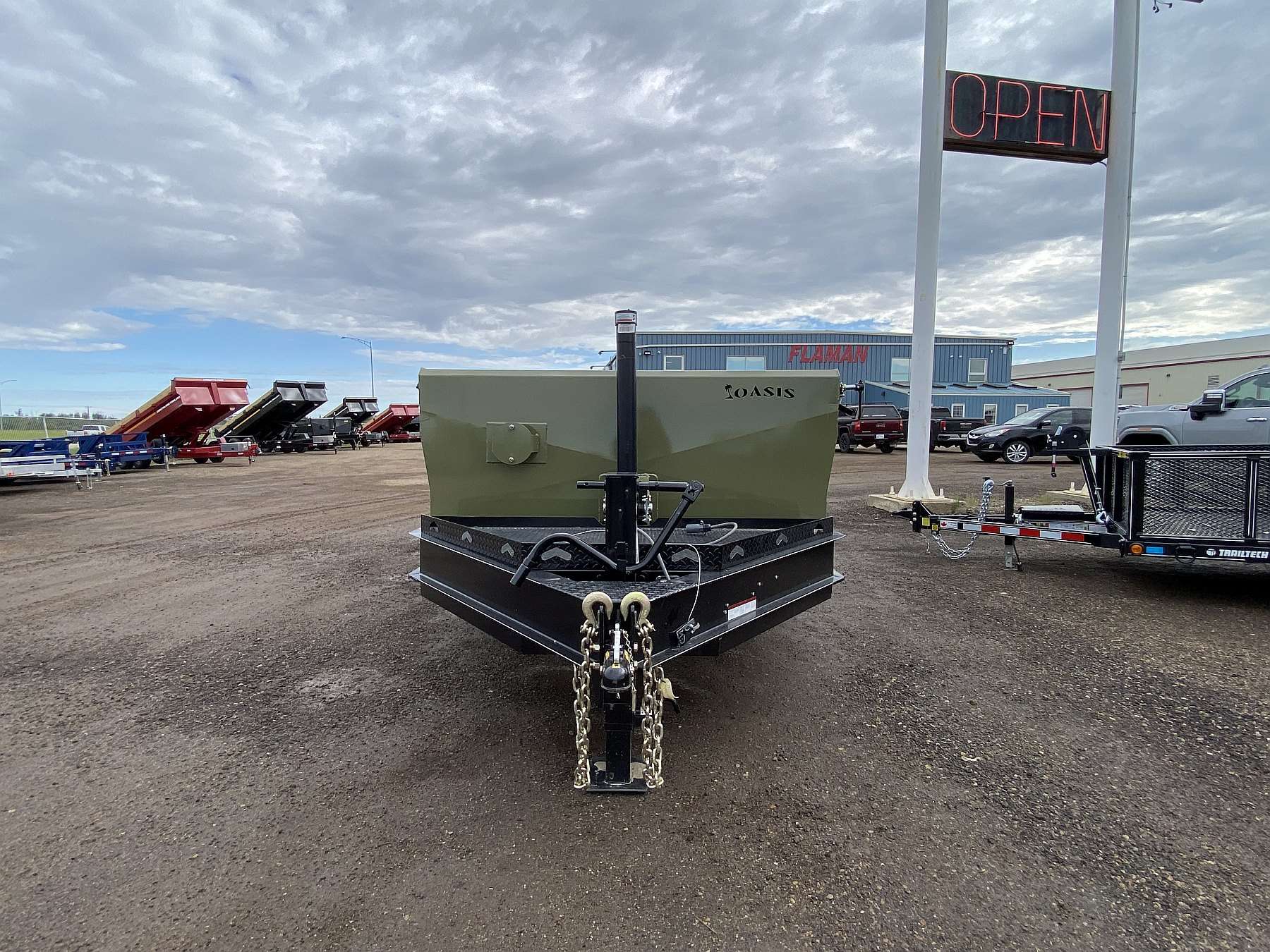2026 Oasis 7'x14' Telescopic Lift Dump Trailer