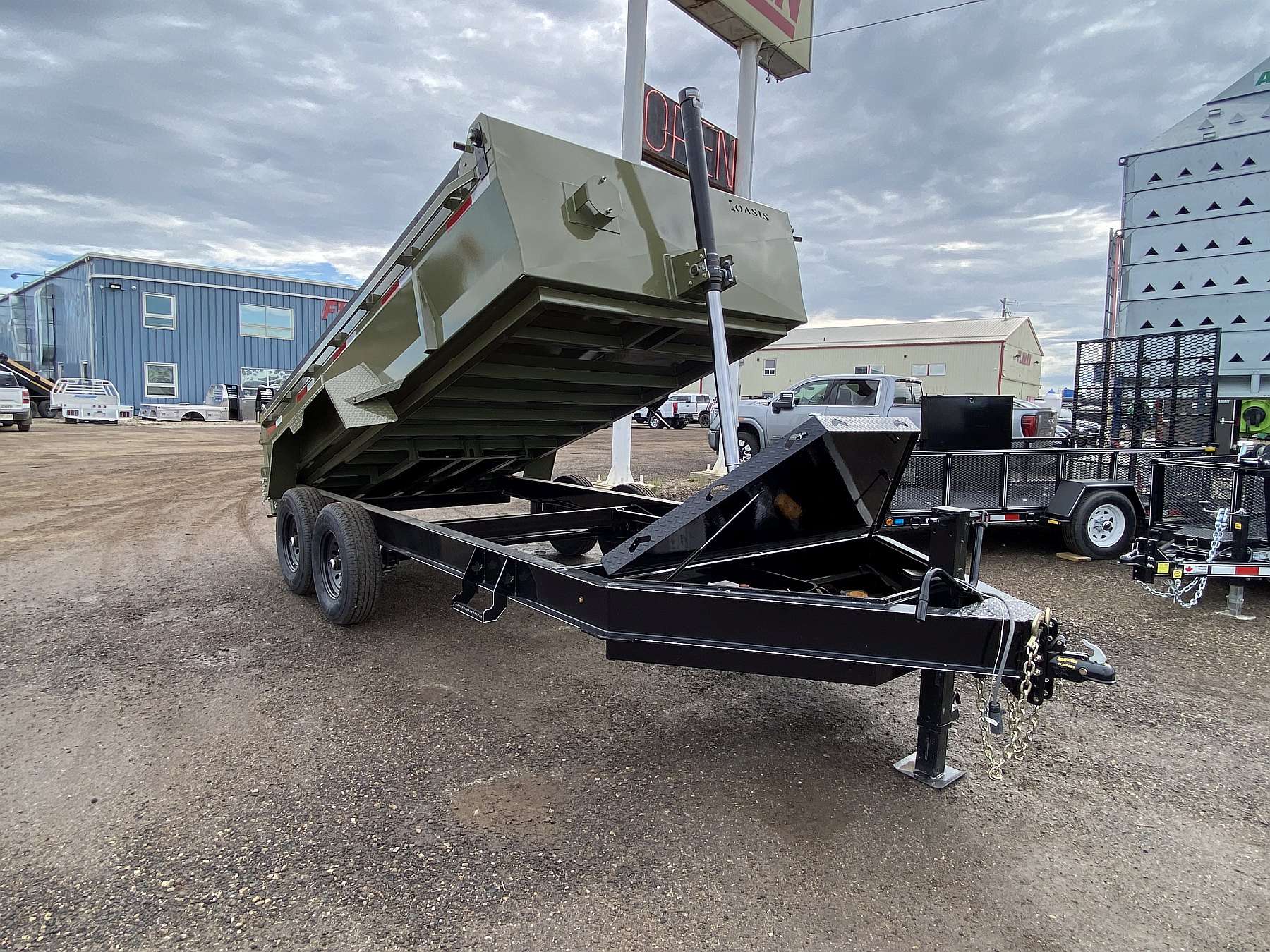 2026 Oasis 7'x14' Telescopic Lift Dump Trailer