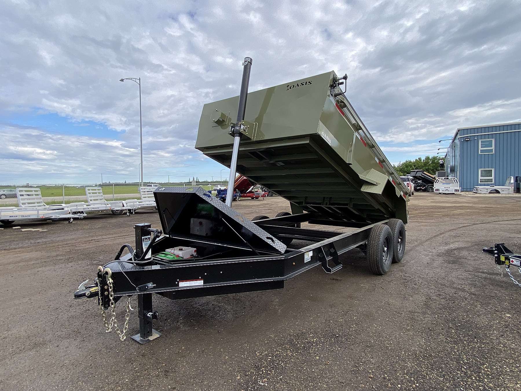 2026 Oasis 7'x14' Telescopic Lift Dump Trailer