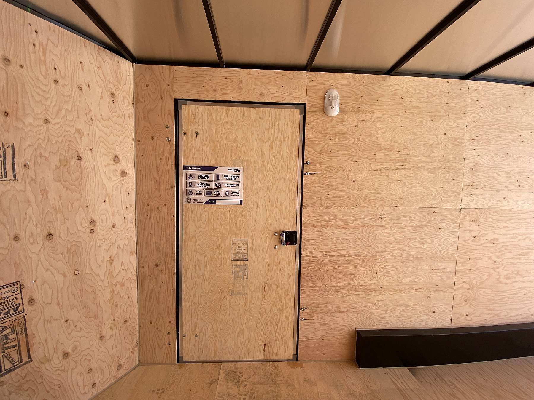 2026 Royal 7.5'x16' Enclosed Trailer w/ Aluminum Wheels