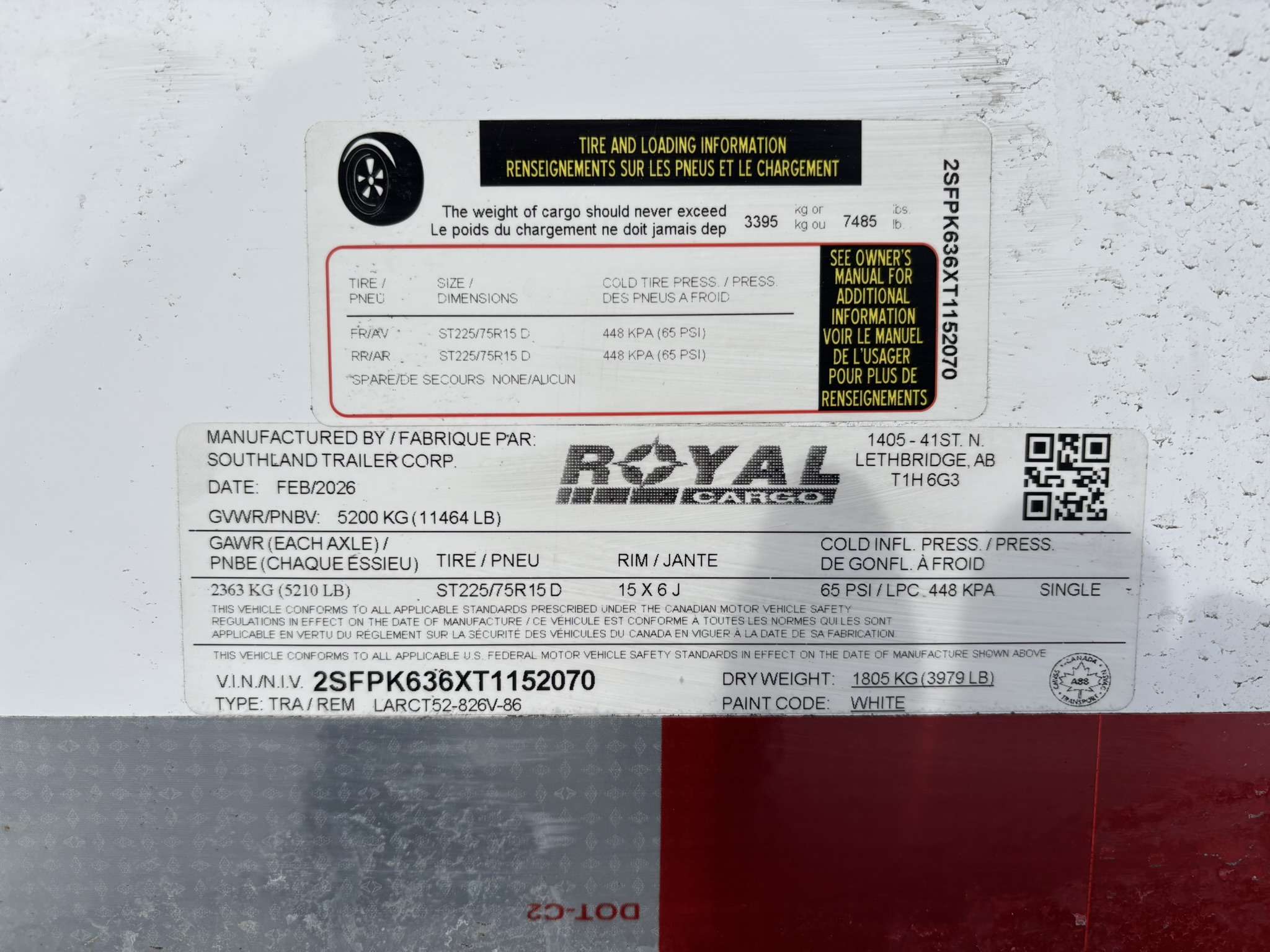 2026 Royal 8'6" x 24' + V-Nose Car Hauler Trailer