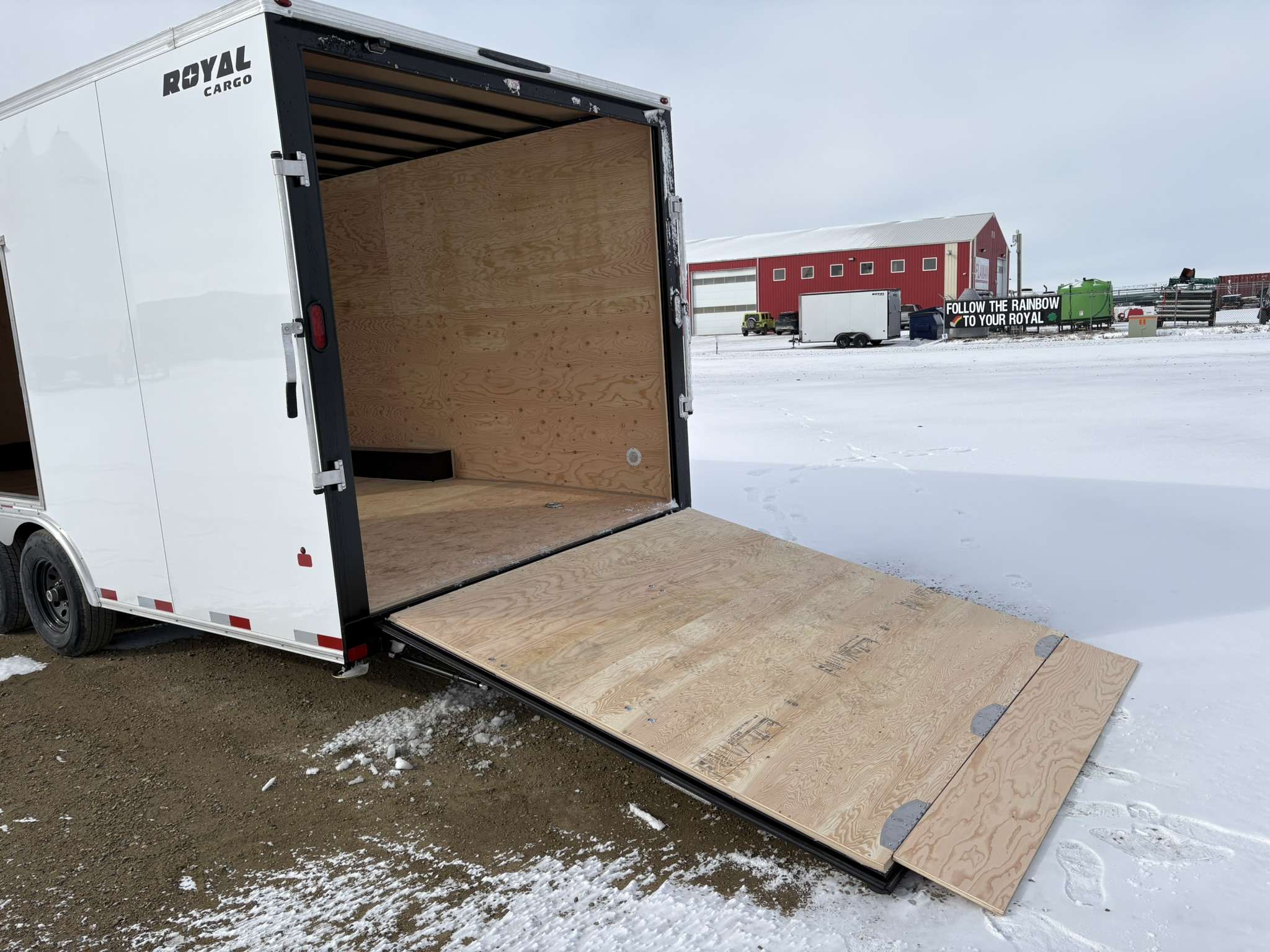 2026 Royal 8'6" x 24' + V-Nose Car Hauler Trailer