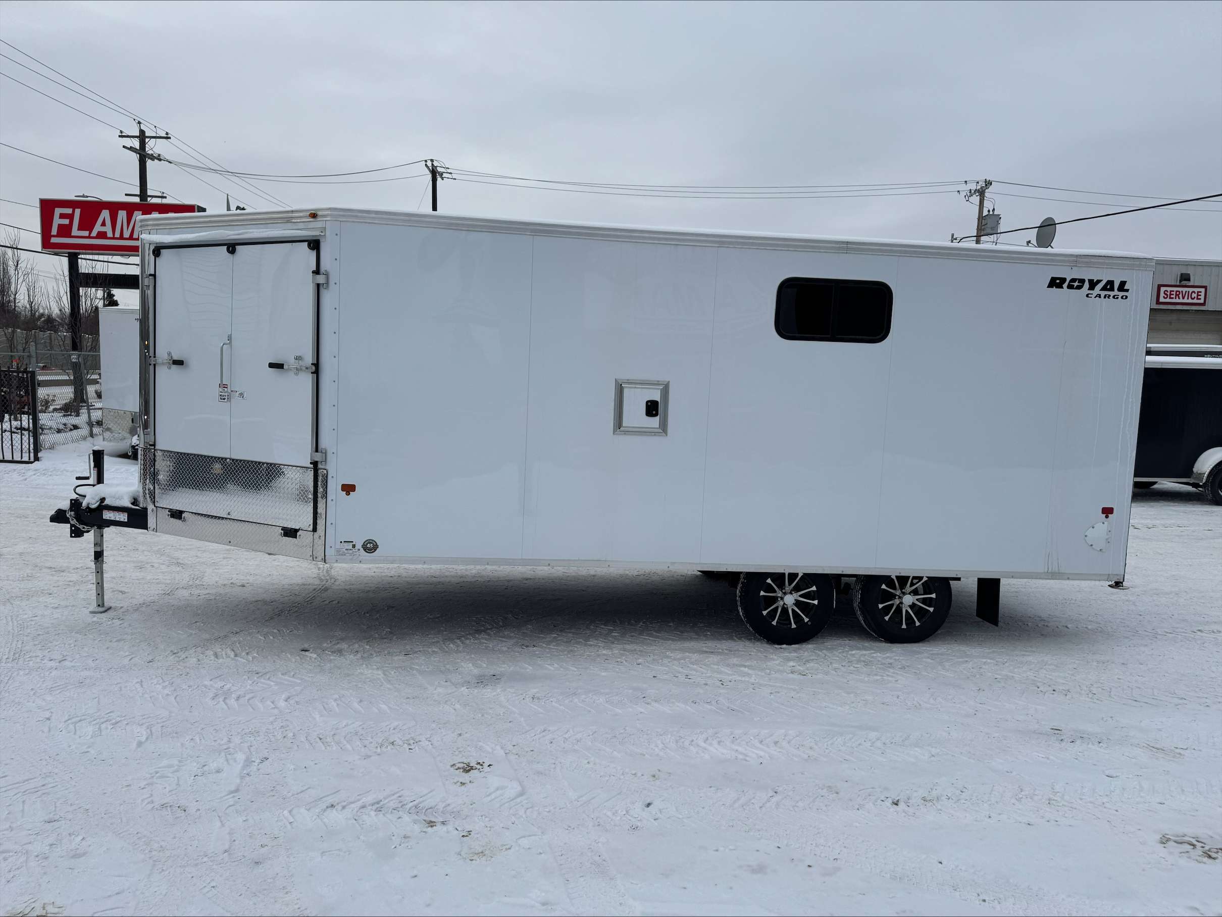 2026 Royal 8'x18' + 4' Enclosed Sled Trailer