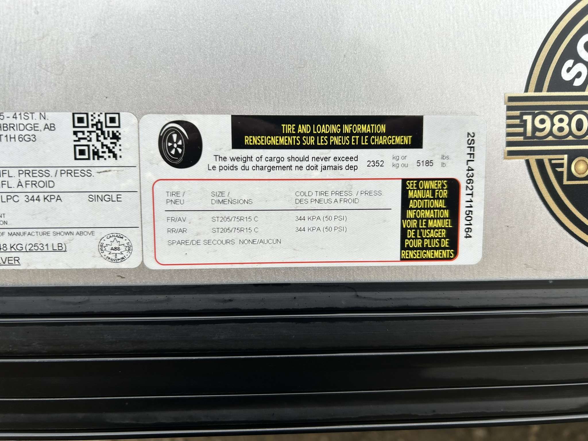 2026 Royal Cargo 7'6" x 16' + V-Nose Cargo Trailer