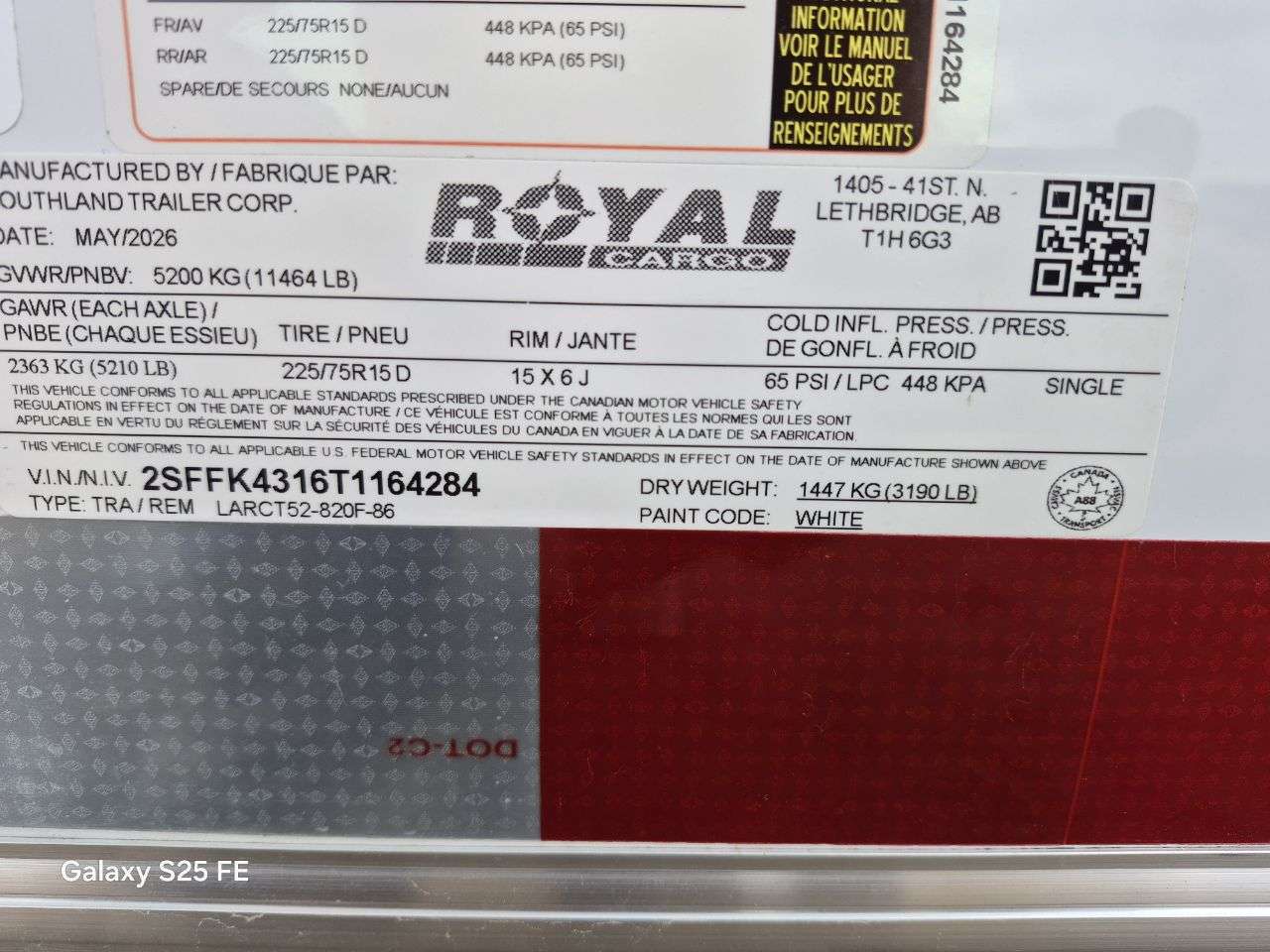 2026 Royal LARC 8'6" x 20' Flat Front Car Hauler Trailer