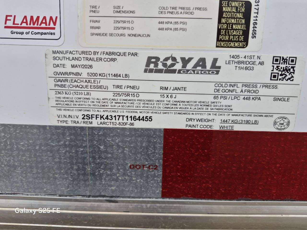 2026 Royal LARC 8'6" x 20' Flat Front Car Hauler Trailer