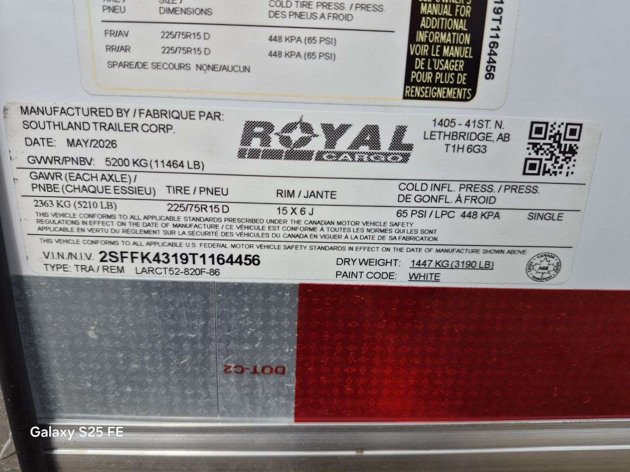 2026 Royal LARC 8'6" x 20' Flat Front Car Hauler Trailer