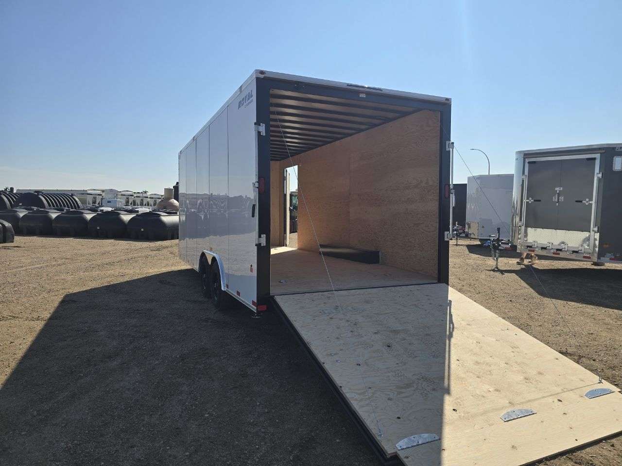 2026 Royal LARC 8'6" x 20' + V-Nose Car Hauler Trailer