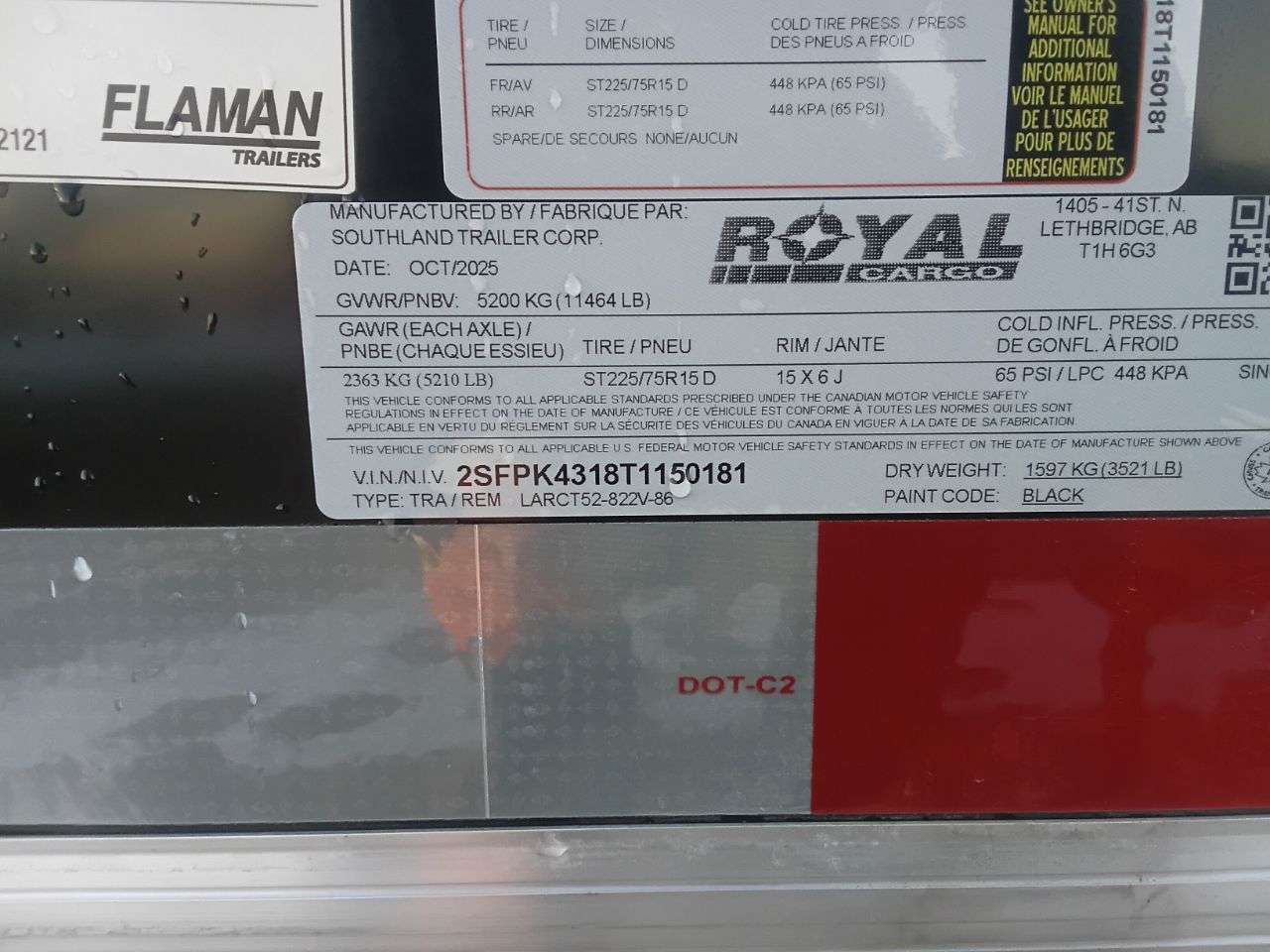 2026 Royal LARC 8'6" x 20' + V-Nose Car Hauler Trailer