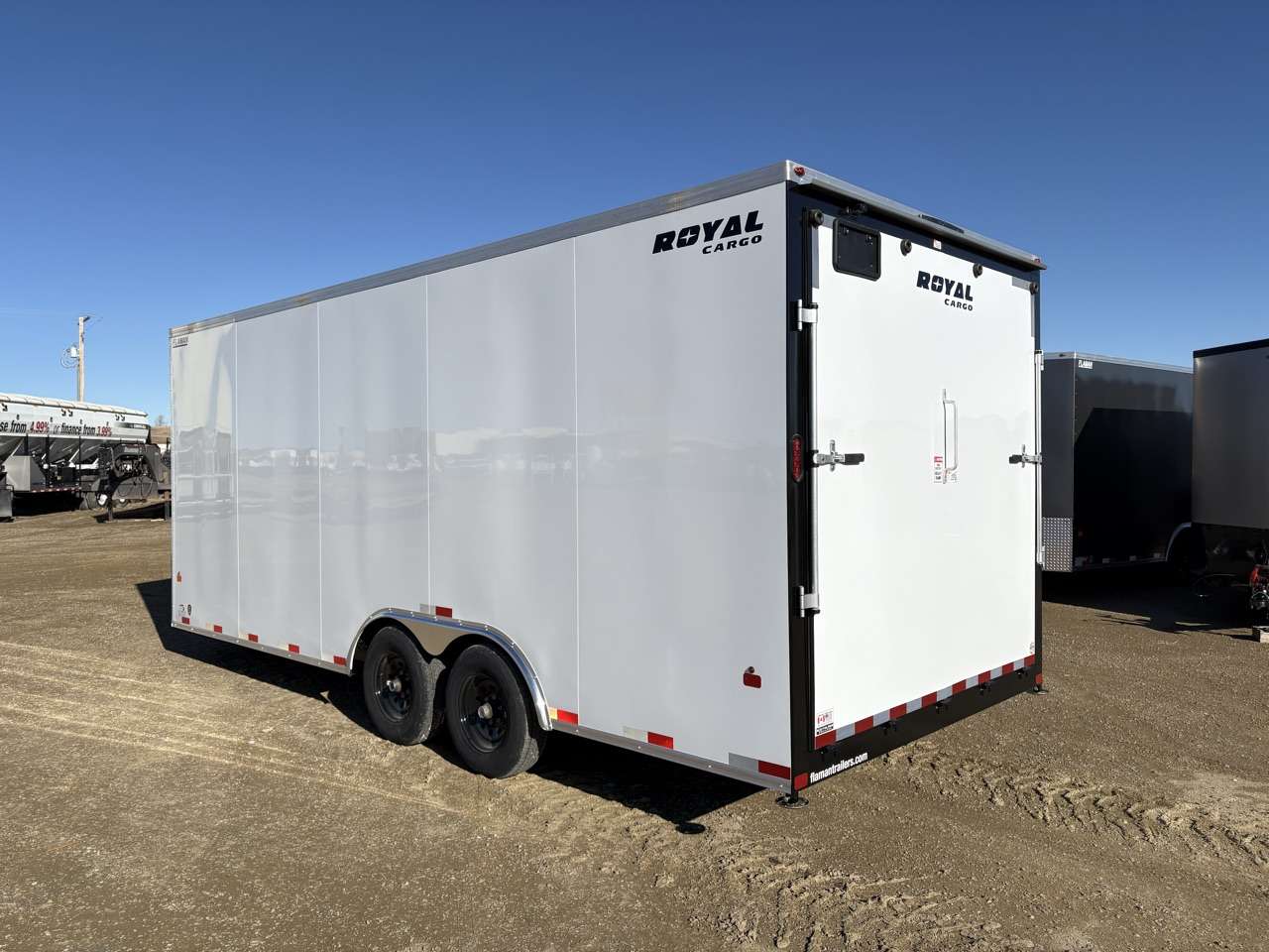 2026 Royal LARC 8'6" x 20' + V-Nose Car Hauler Trailer
