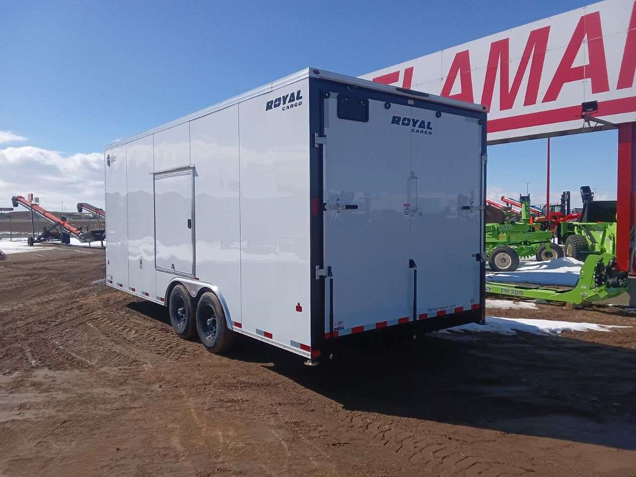 2026 Royal LARC 8'6" x 20' + V-Nose Car Hauler Trailer