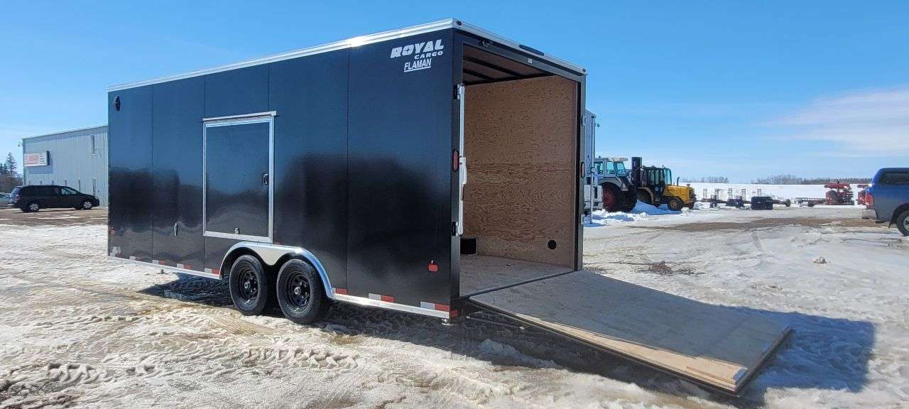 2026 Royal LARC 8'6" x 20' + V-Nose Car Hauler Trailer