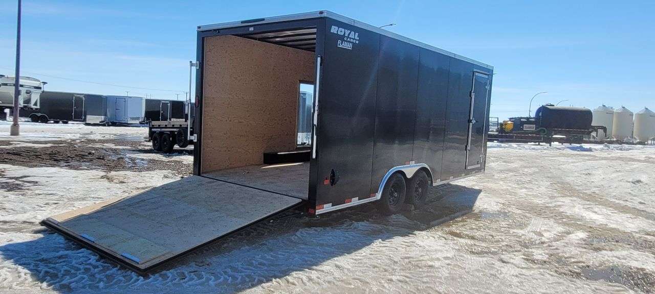 2026 Royal LARC 8'6" x 20' + V-Nose Car Hauler Trailer