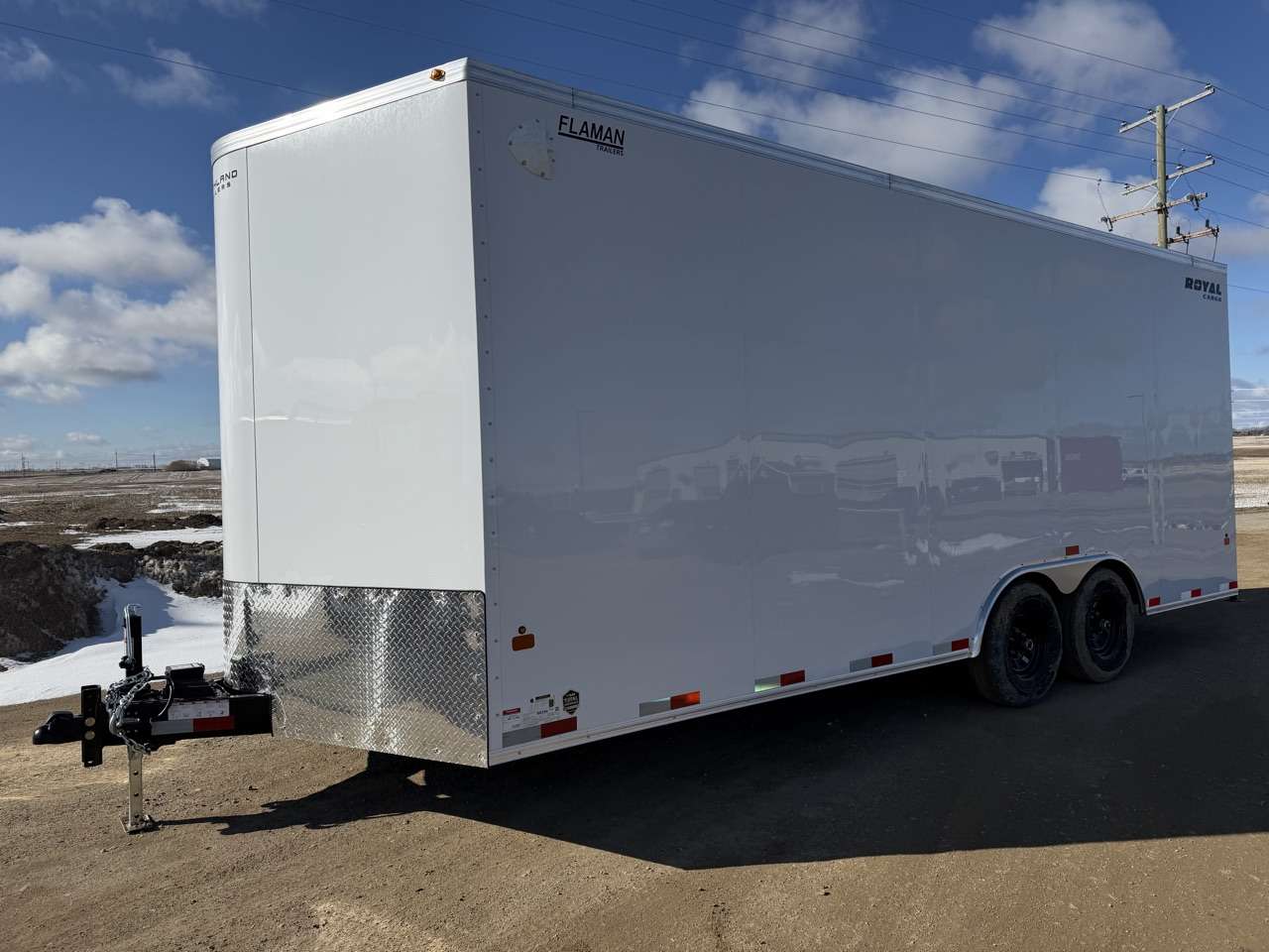2026 Royal LARC 8'6" x 20' + V-Nose Car Hauler Trailer