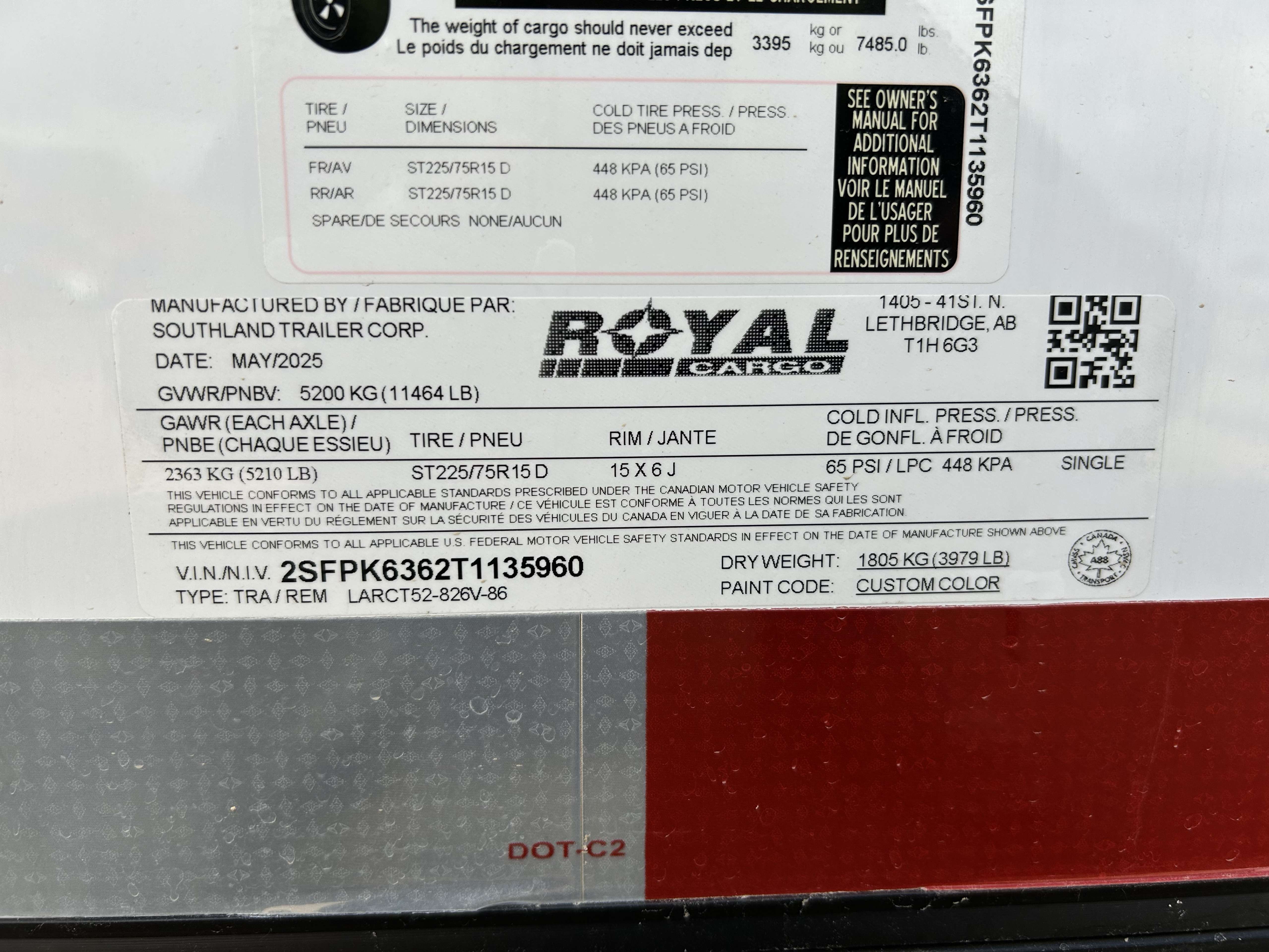 2026 Royal LARC 8'6" x 24' + V-Nose Car Hauler
