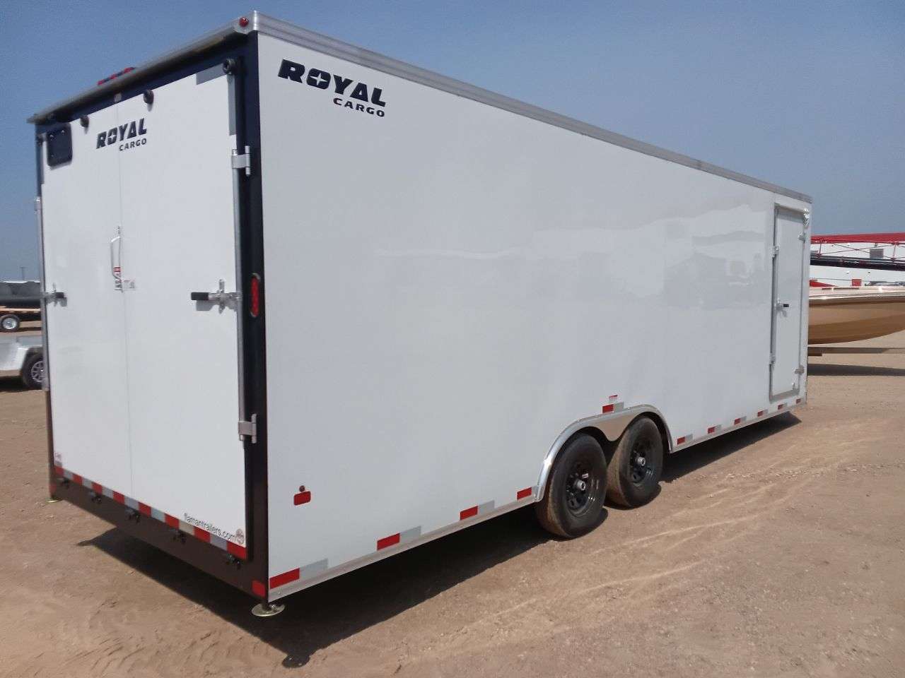 2026 Royal LARC 8'6" x 24' + V-Nose Car Hauler Trailer