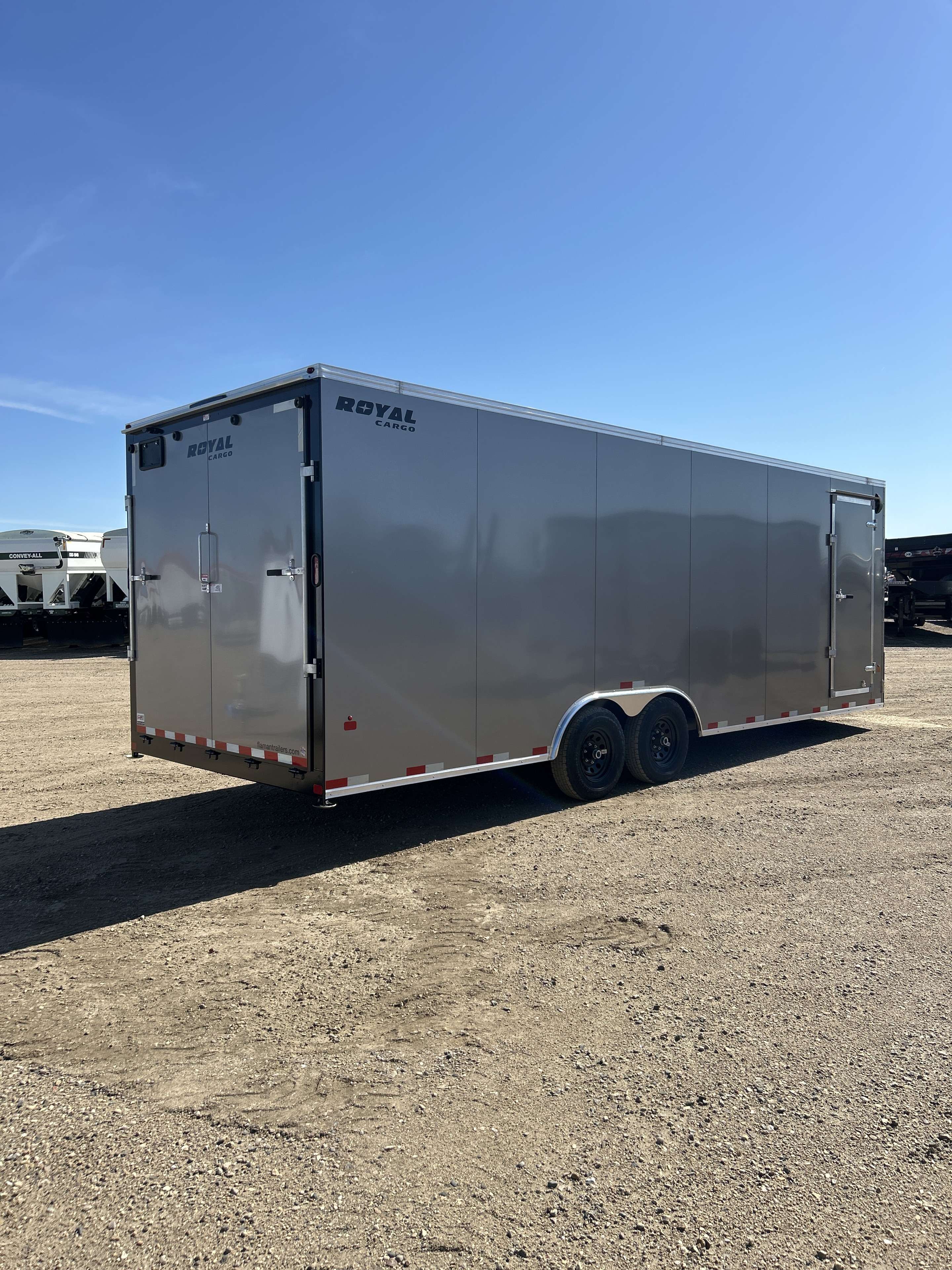 2026 Royal LARC 8'6" x 24' + V-Nose Car Hauler Trailer