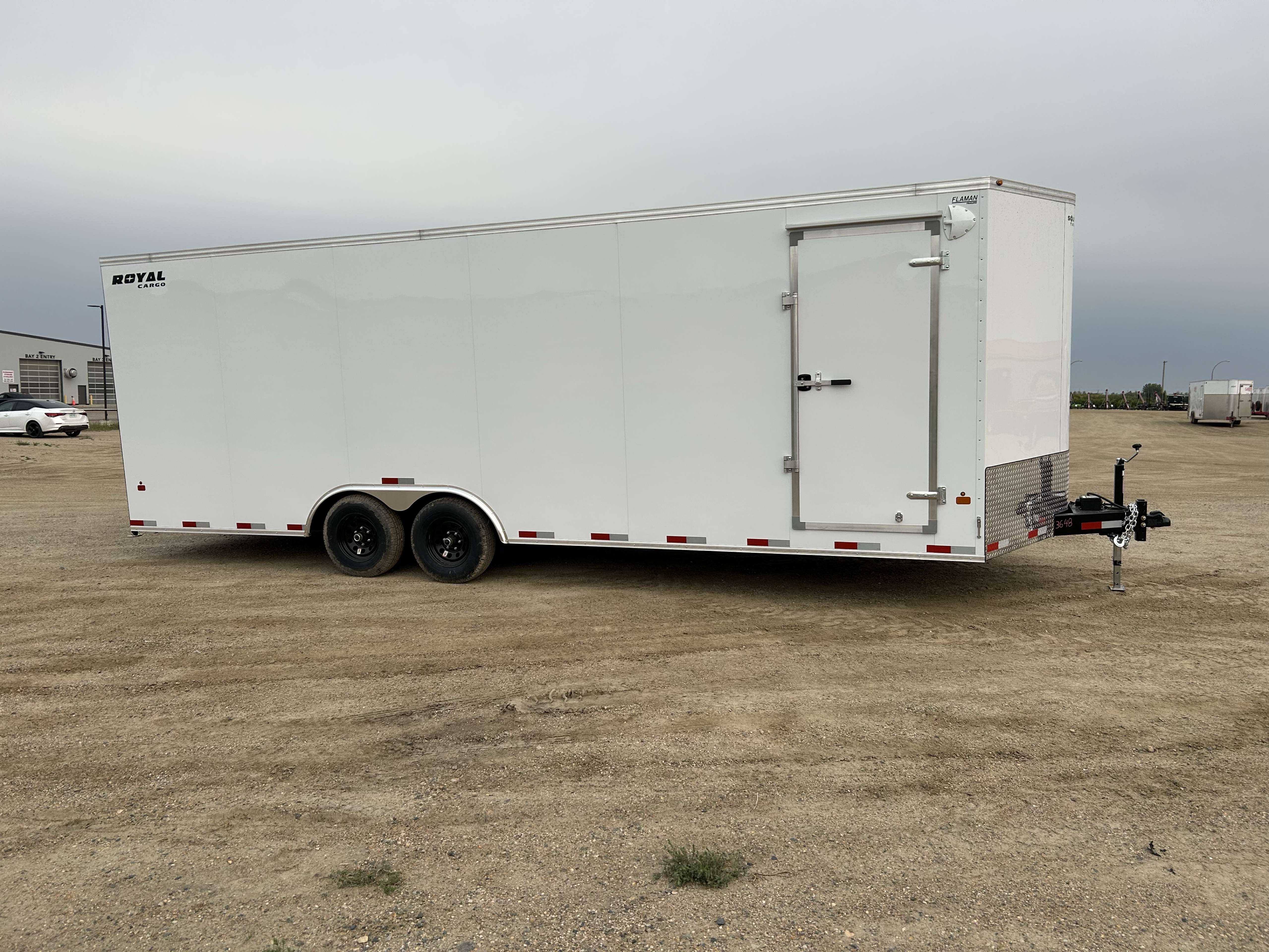 2026 Royal LARC 8'6" x 24' + V-Nose Car Hauler Trailer