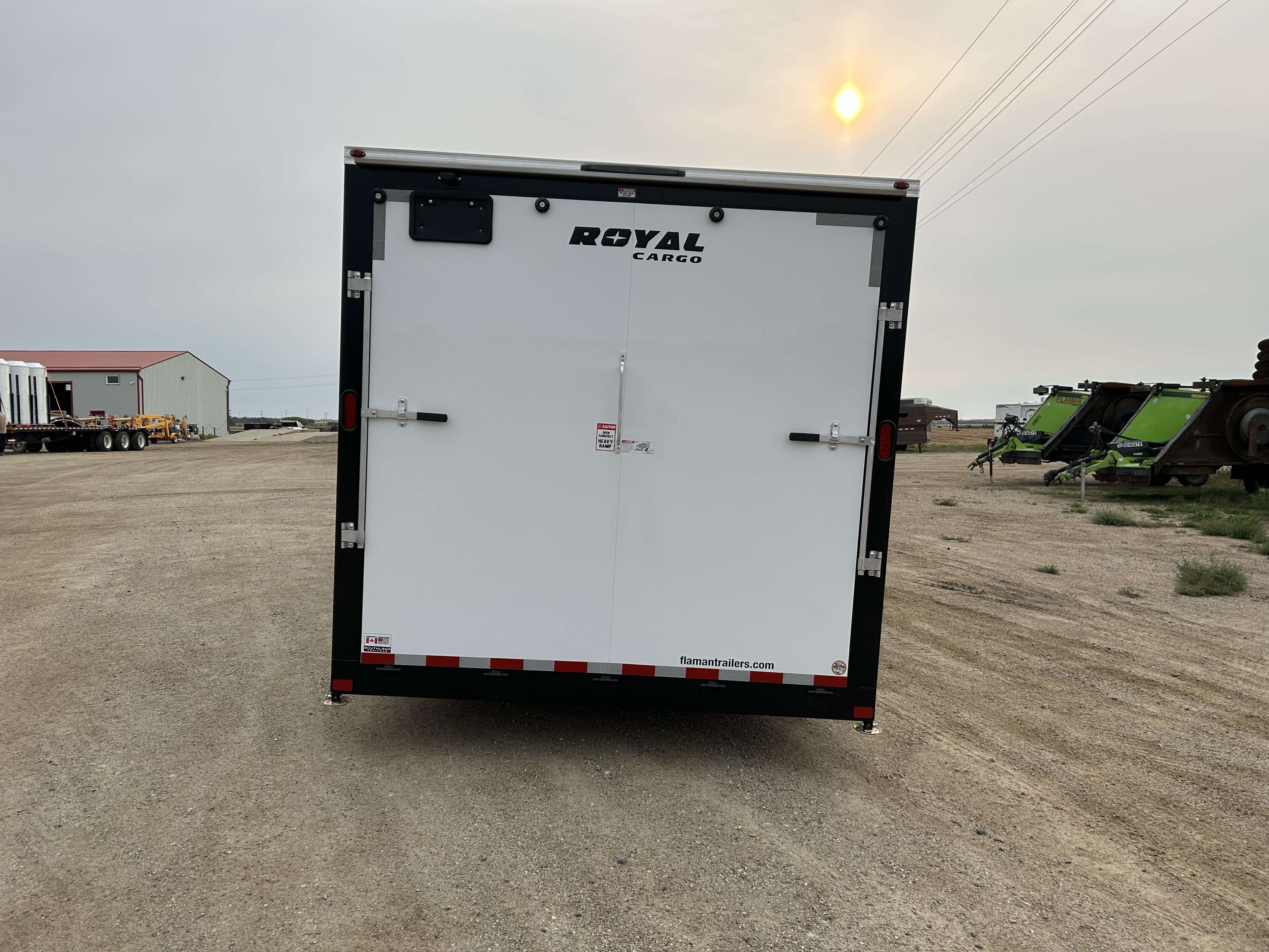 2026 Royal LARC 8'6" x 24' + V-Nose Car Hauler Trailer