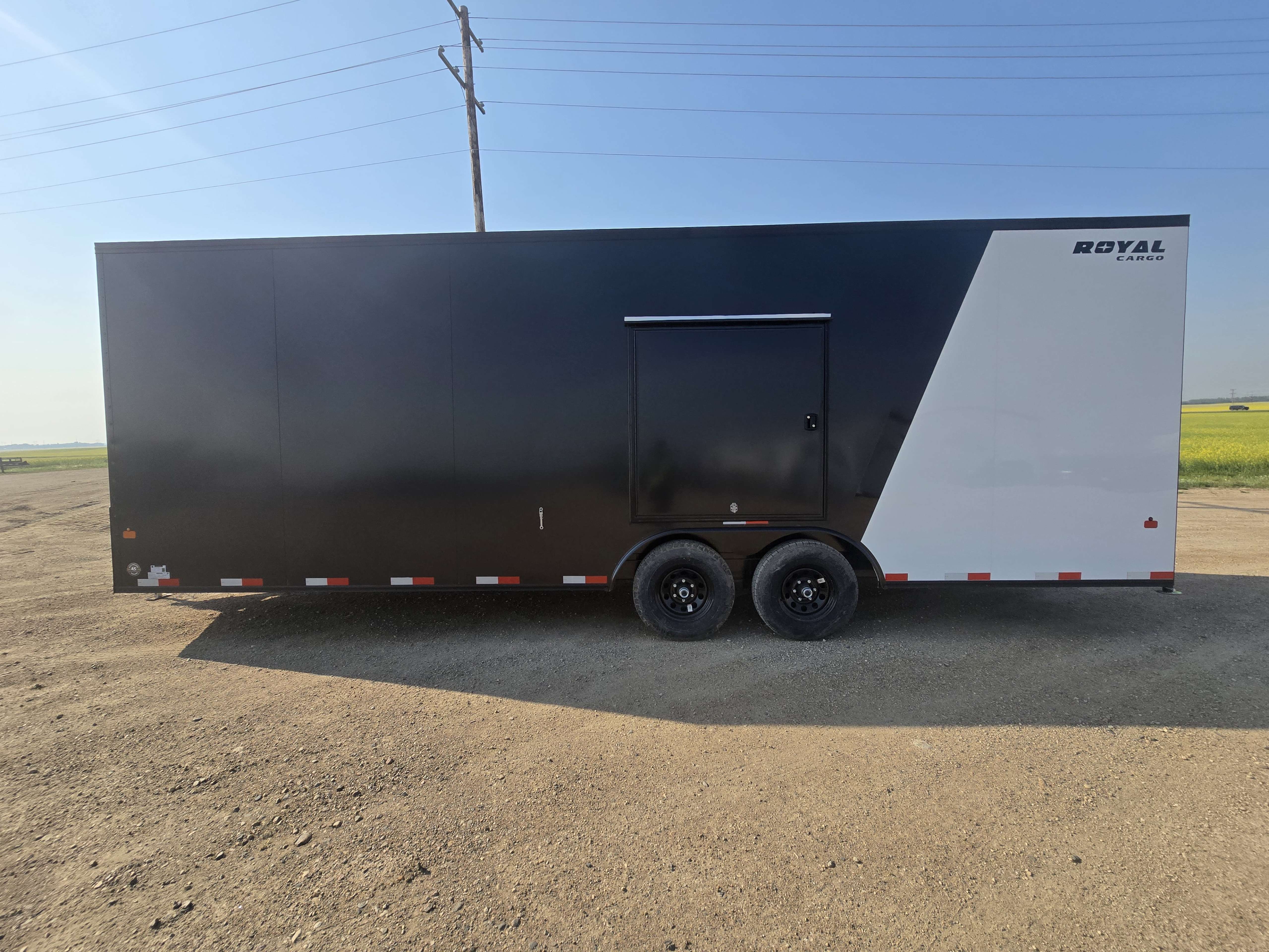 2026 Royal LARC 8'6" x 24' + V-Nose Car Hauler Trailer