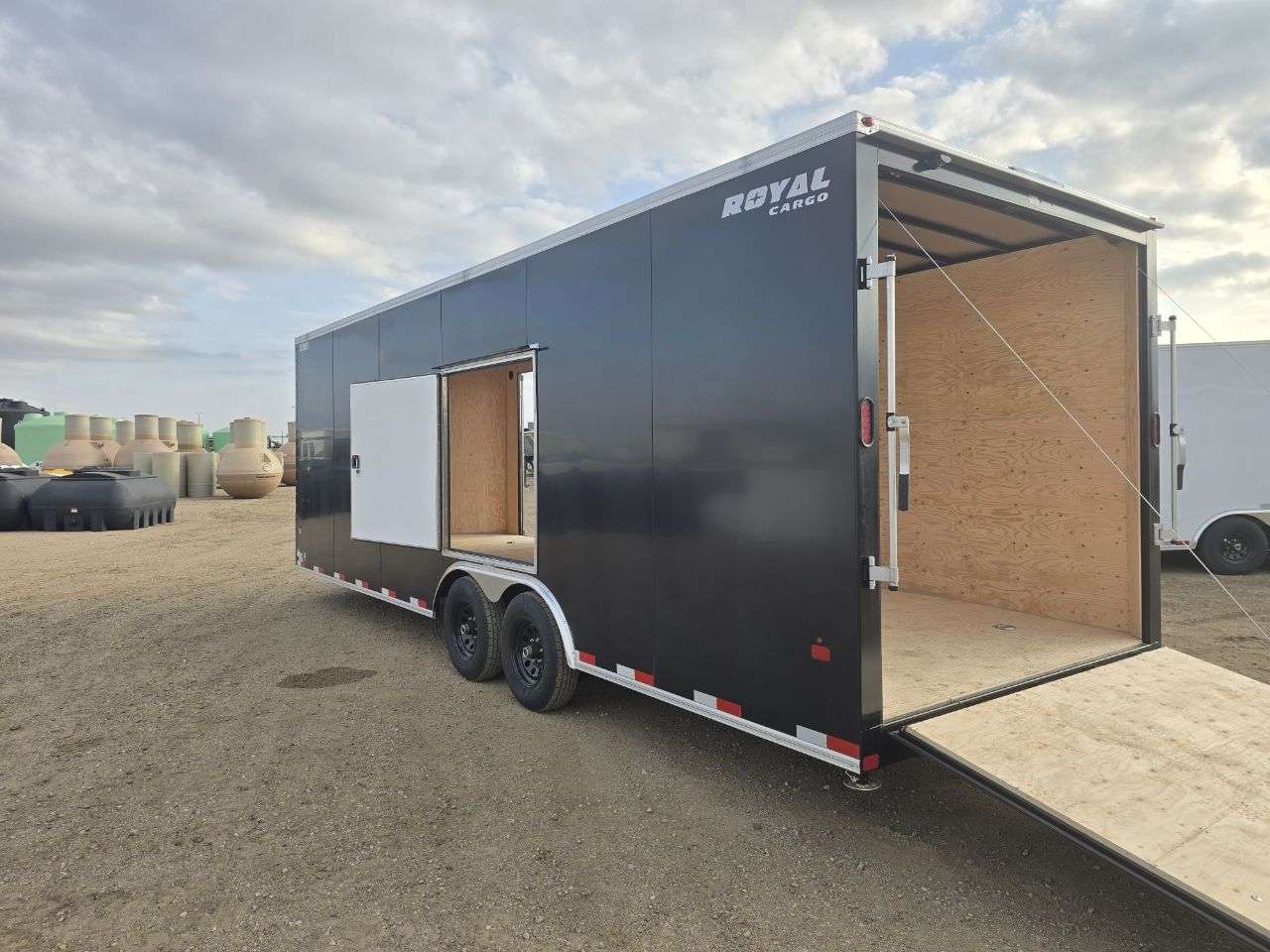 2026 Royal LARC 8'6" x 24' + V-Nose Car Hauler Trailer