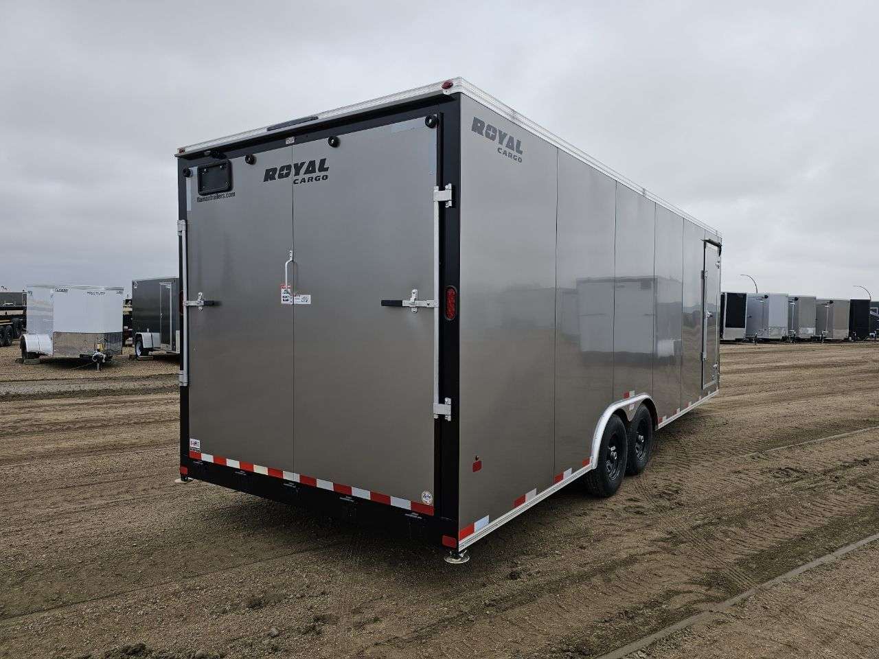 2026 Royal LARC 8'6" x 24' + V-Nose Car Hauler Trailer