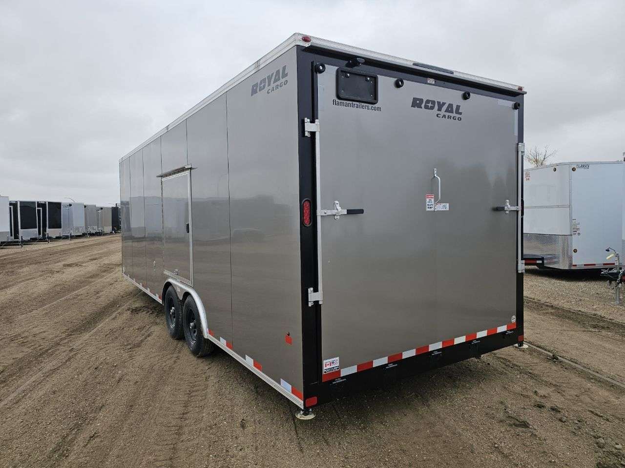 2026 Royal LARC 8'6" x 24' + V-Nose Car Hauler Trailer