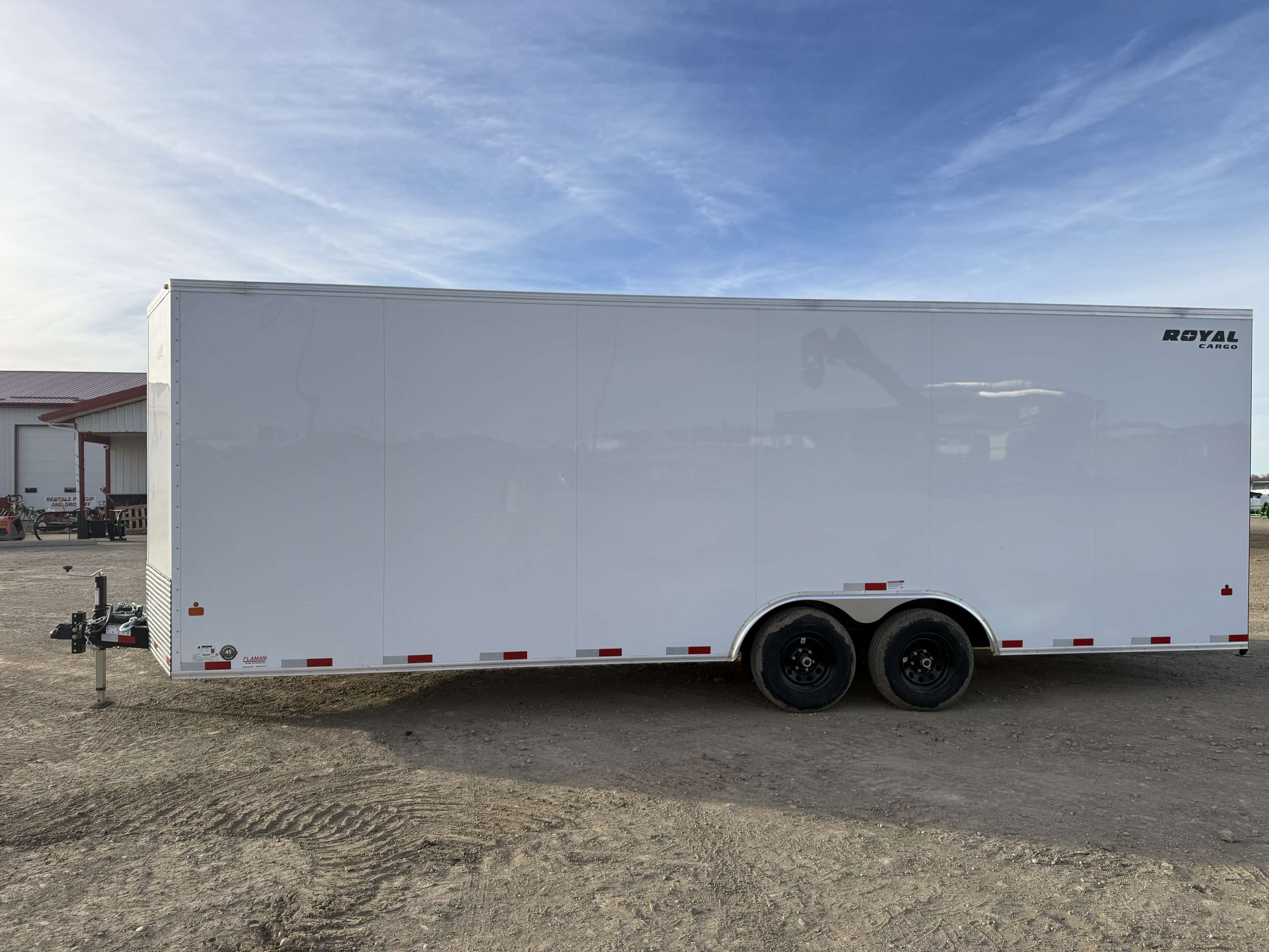 2026 Royal LARC 8'6" x 24' + V-Nose Car Hauler Trailer