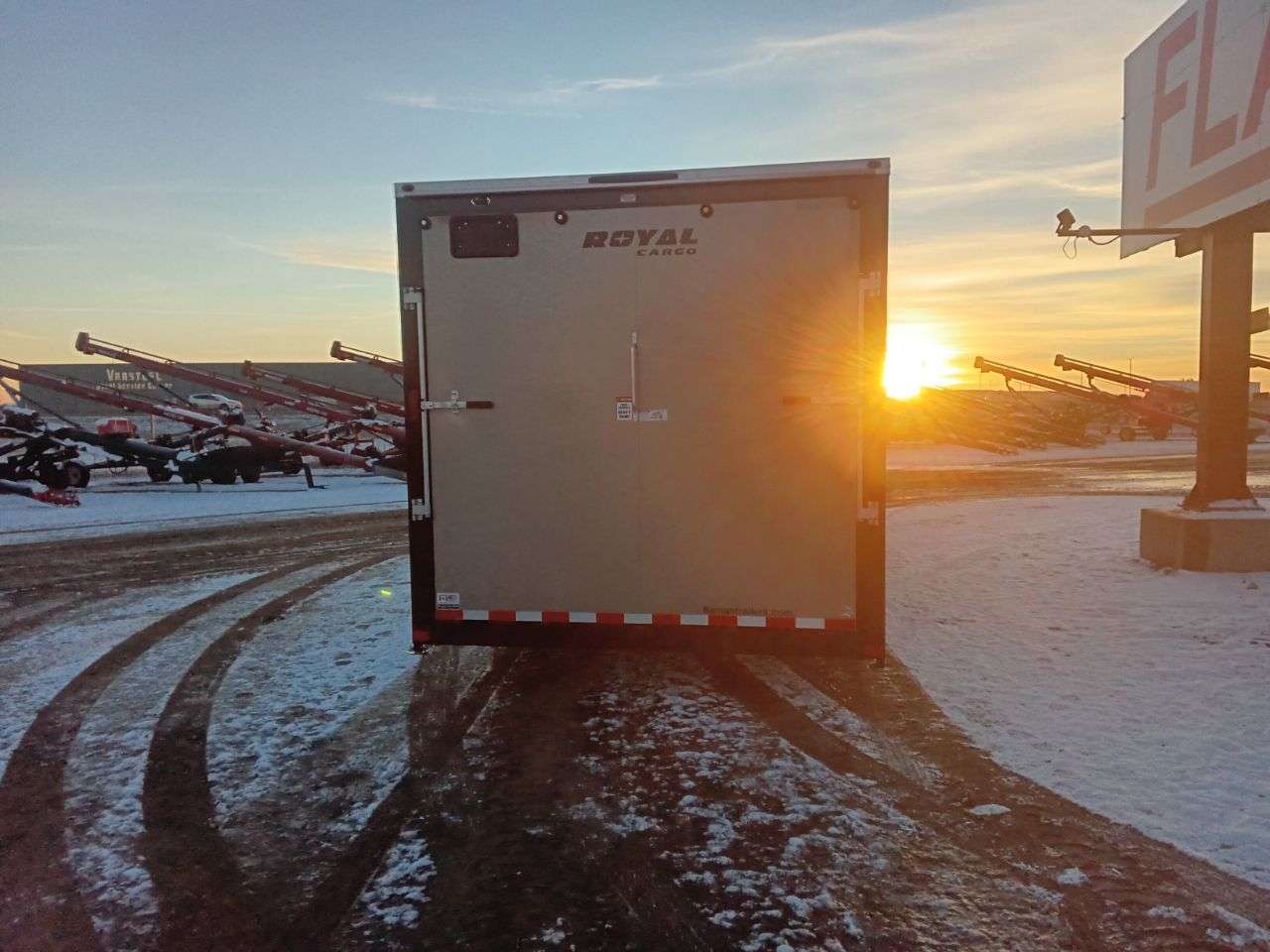 2026 Royal LARC 8'6" x 24' + V-Nose Car Hauler Trailer