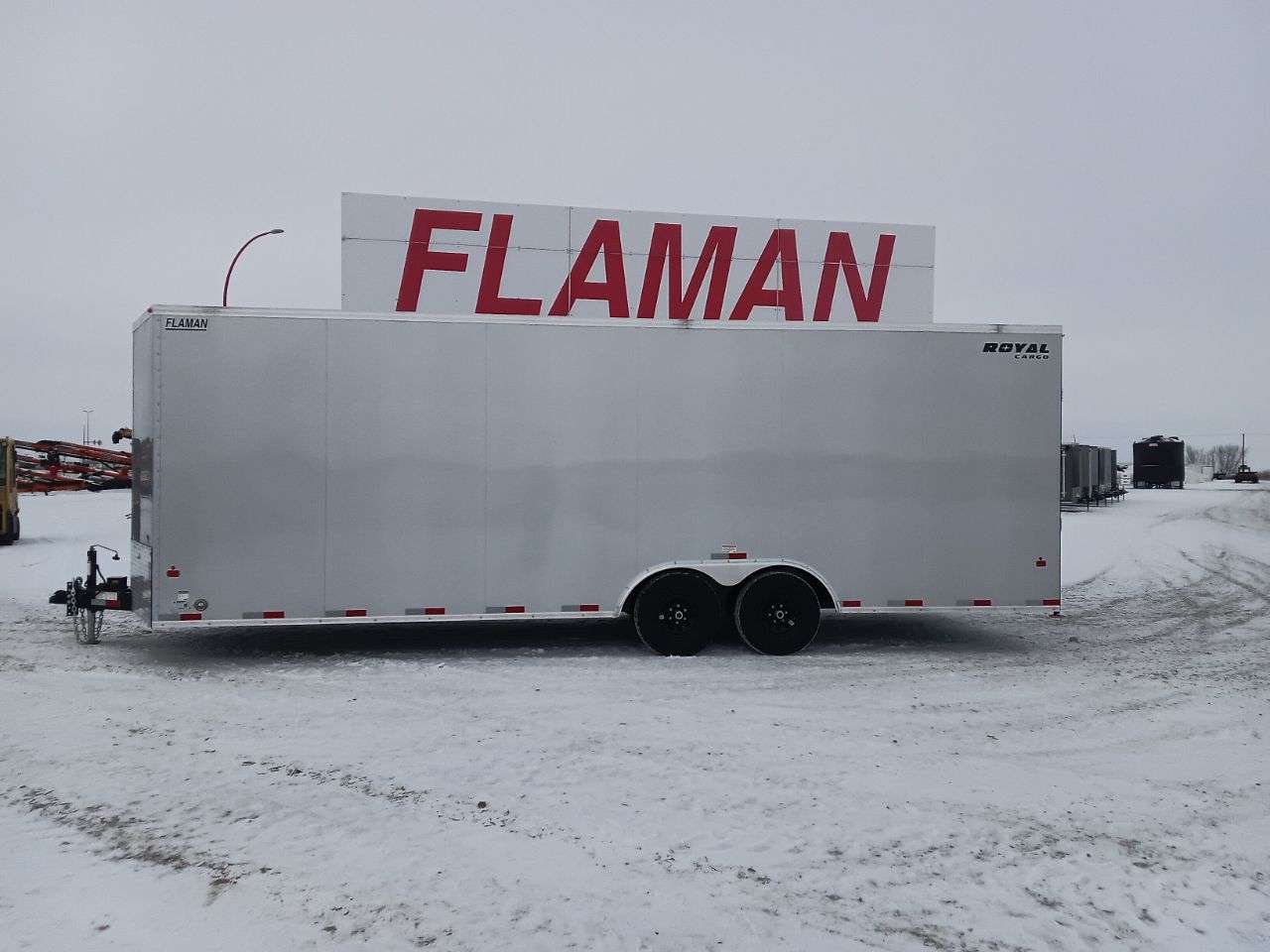 2026 Royal LARC 8'6" x 24' + V-Nose Car Hauler Trailer