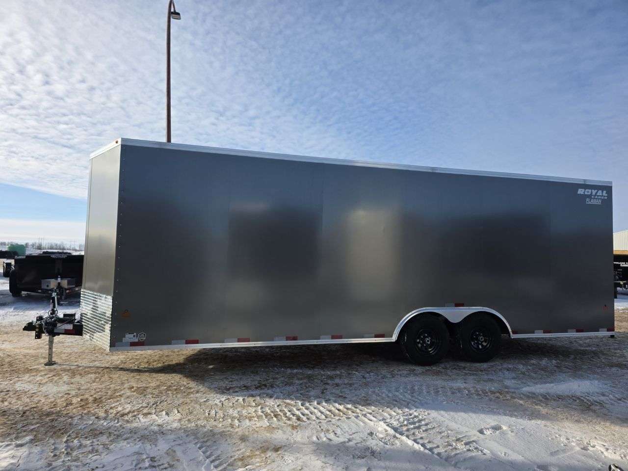 2026 Royal LARC 8'6" x 24' + V-Nose Car Hauler Trailer