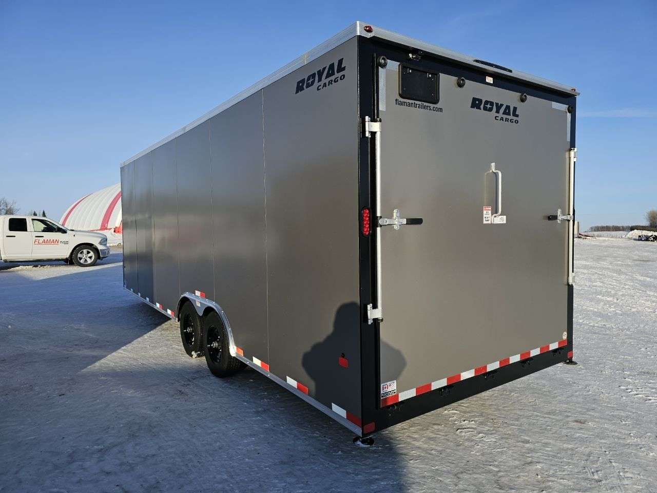 2026 Royal LARC 8'6" x 24' + V-Nose Car Hauler Trailer