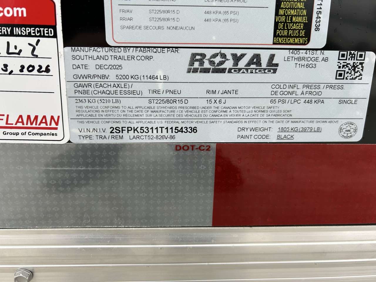 2026 Royal LARC 8'6" x 24' + V-Nose Car Hauler Trailer