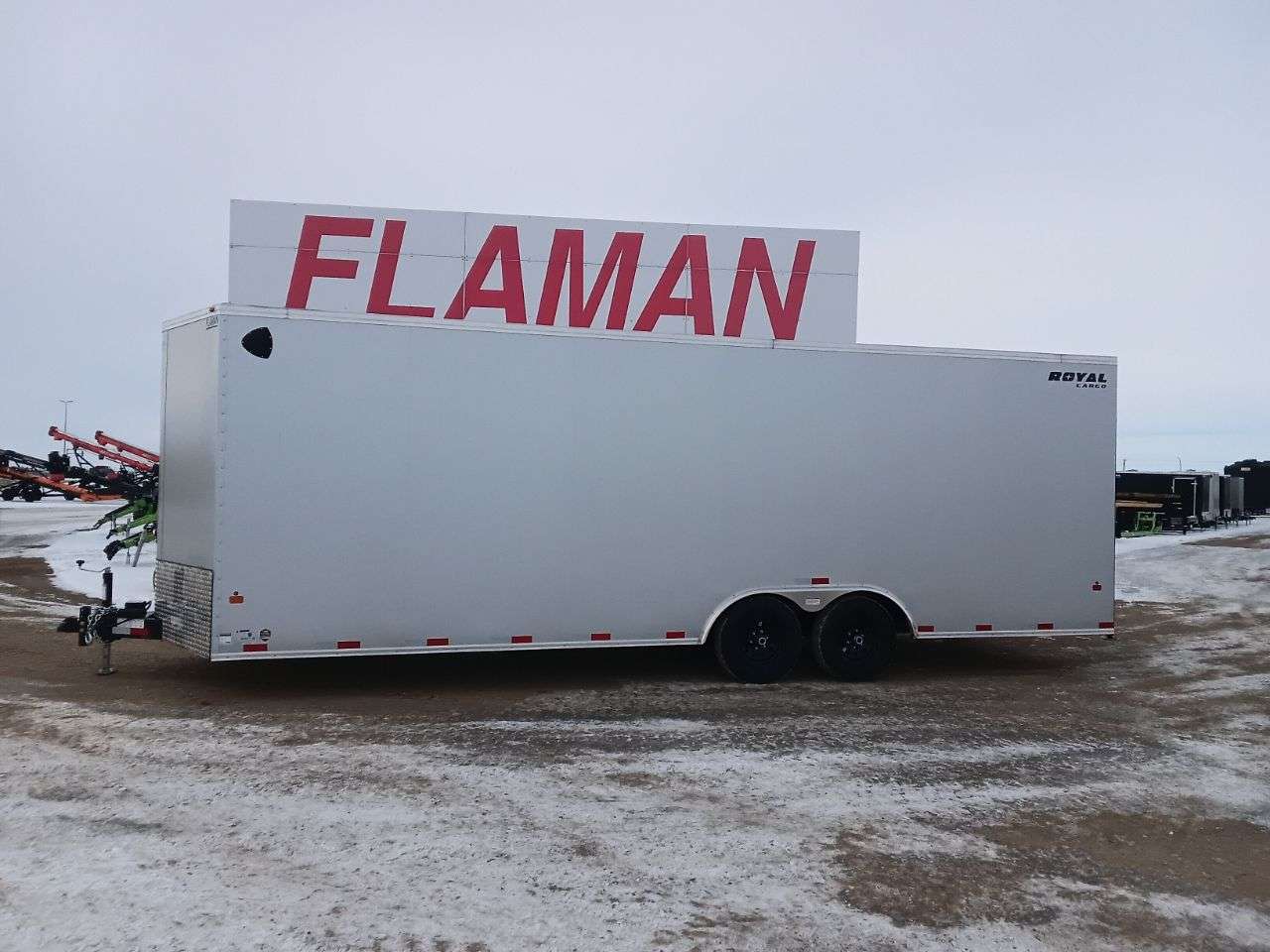 2026 Royal LARC 8'6" x 24' + V-Nose Car Hauler Trailer