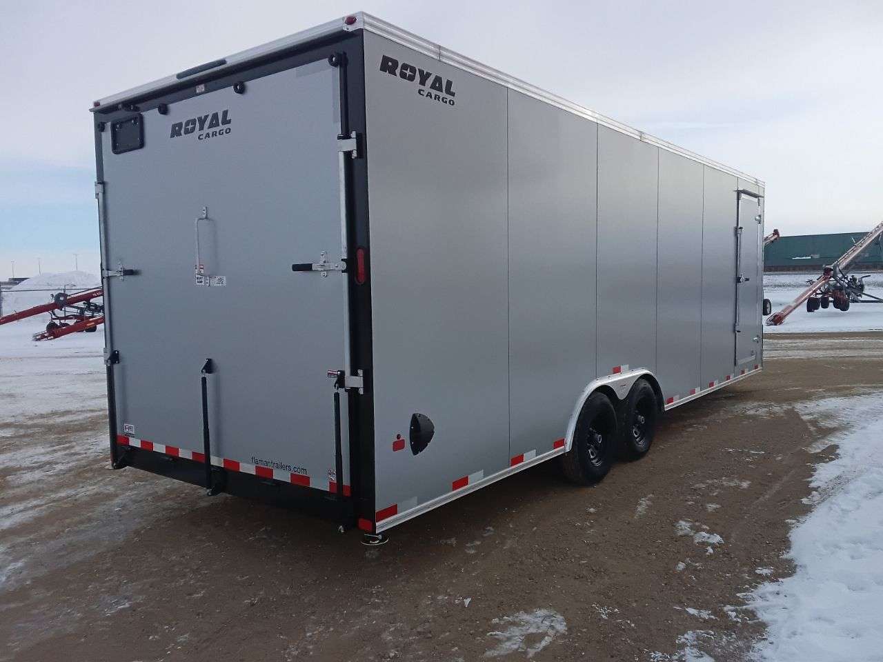 2026 Royal LARC 8'6" x 24' + V-Nose Car Hauler Trailer