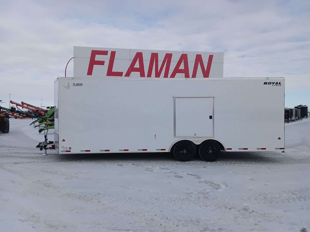 2026 Royal LARC 8'6" x 24' + V-Nose Car Hauler Trailer