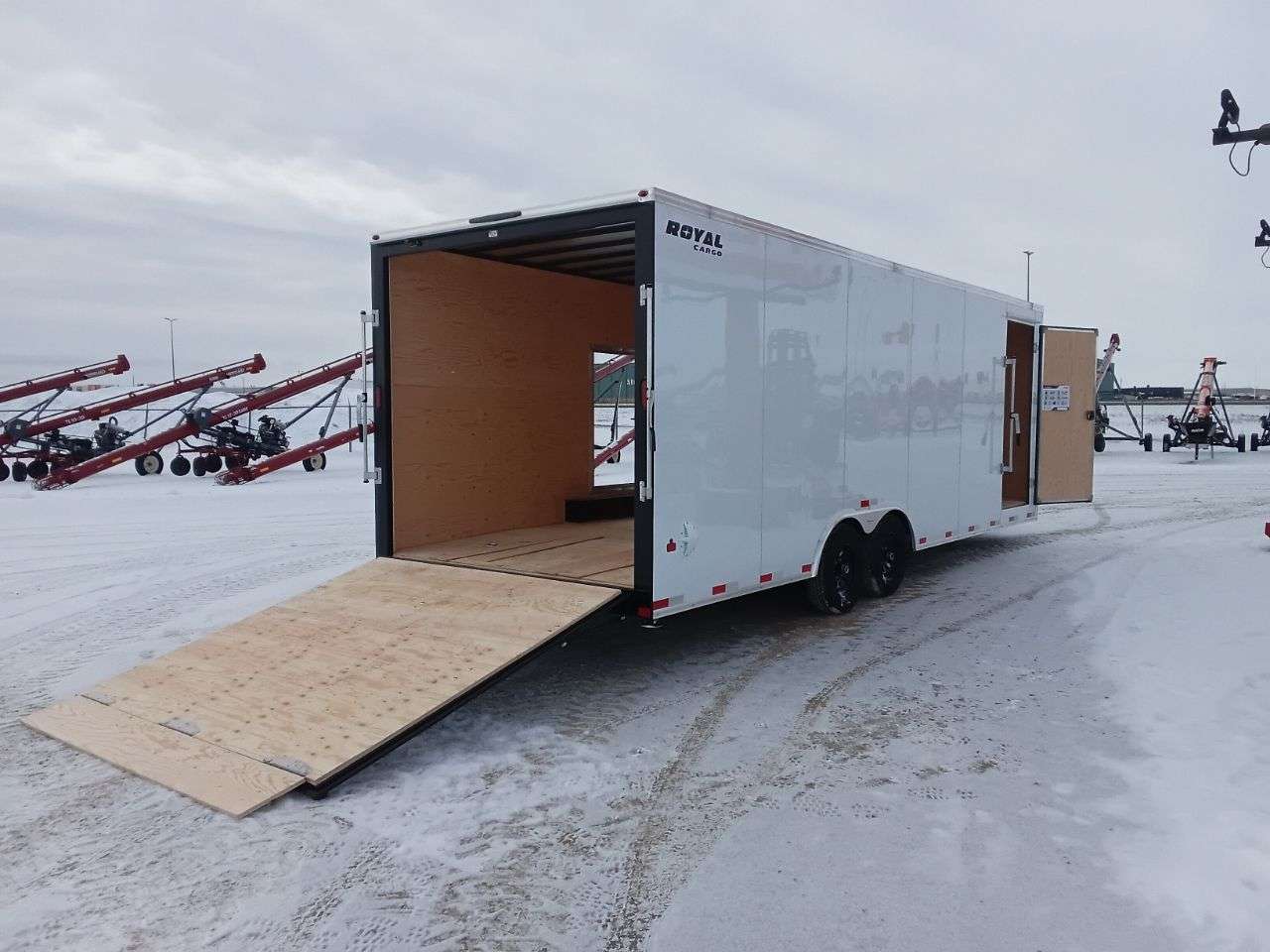2026 Royal LARC 8'6" x 24' + V-Nose Car Hauler Trailer